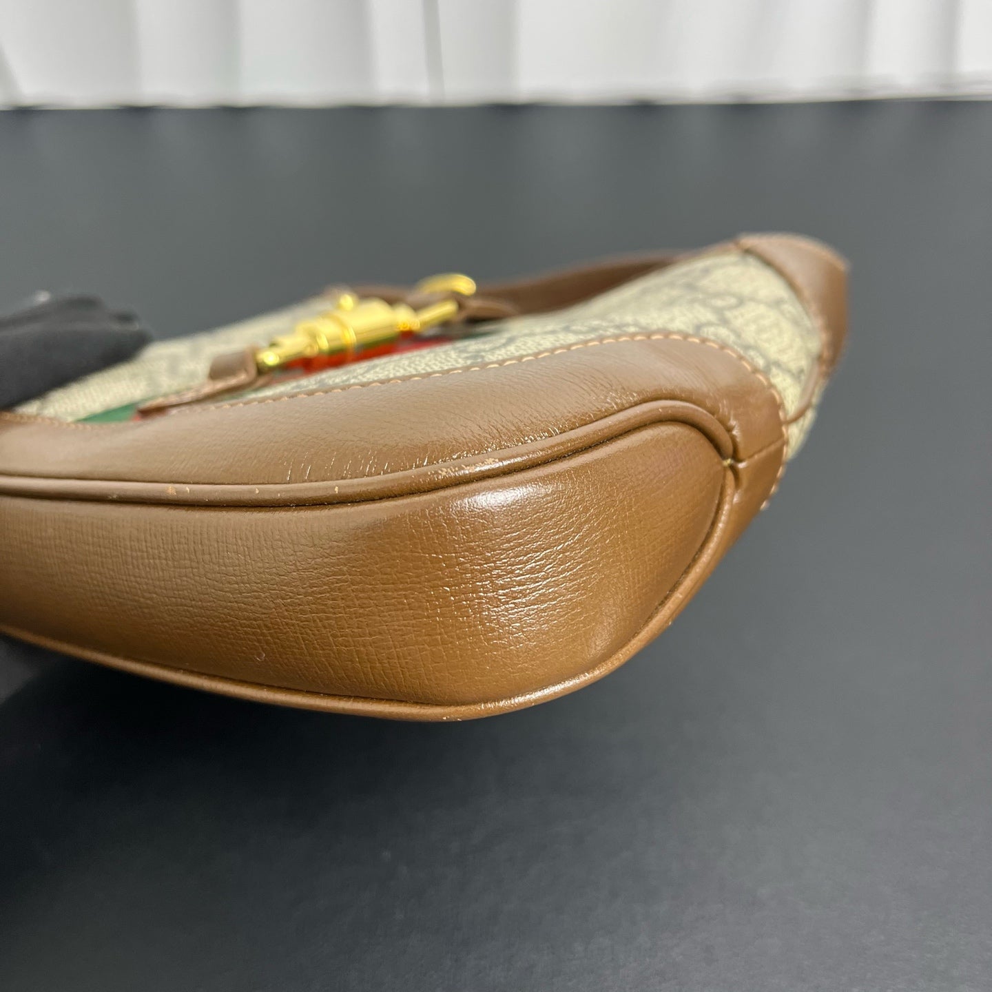 Gucci Jackie 1961 Coated canvas, Leather Brown - view 2