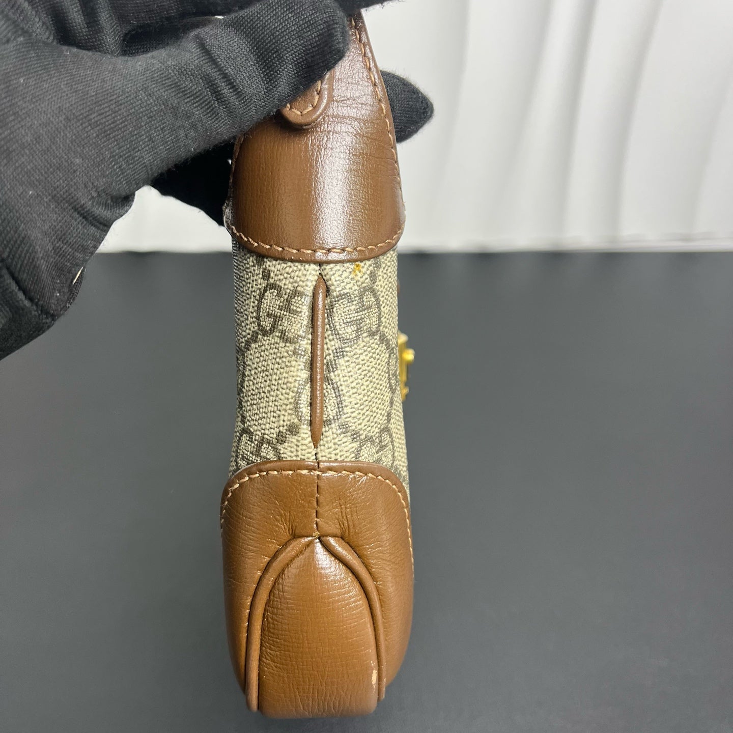 Gucci Jackie 1961 Coated canvas, Leather Brown - view 5