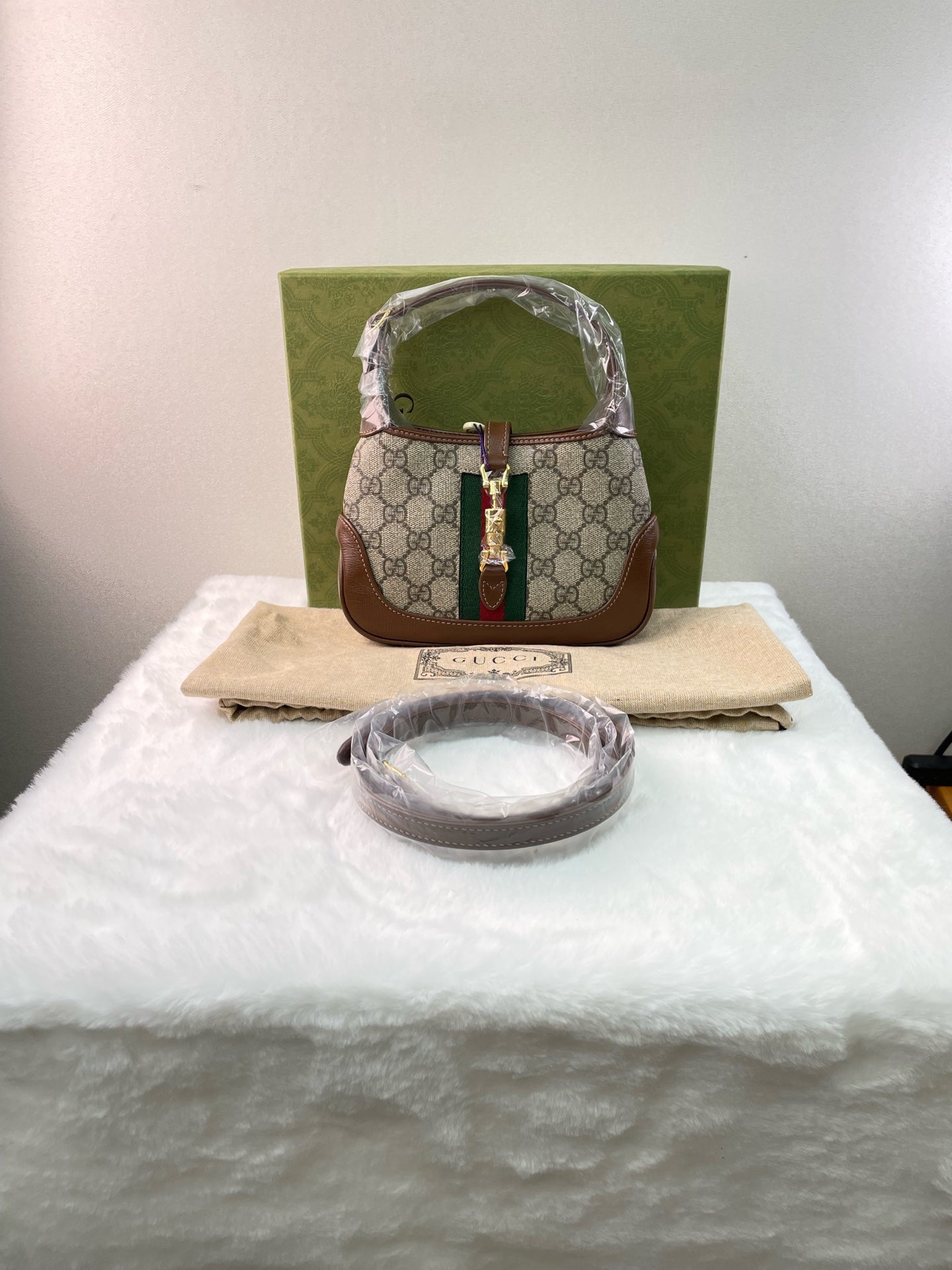 Gucci - Jackie 1961 - Cloth - Beige - (mini)