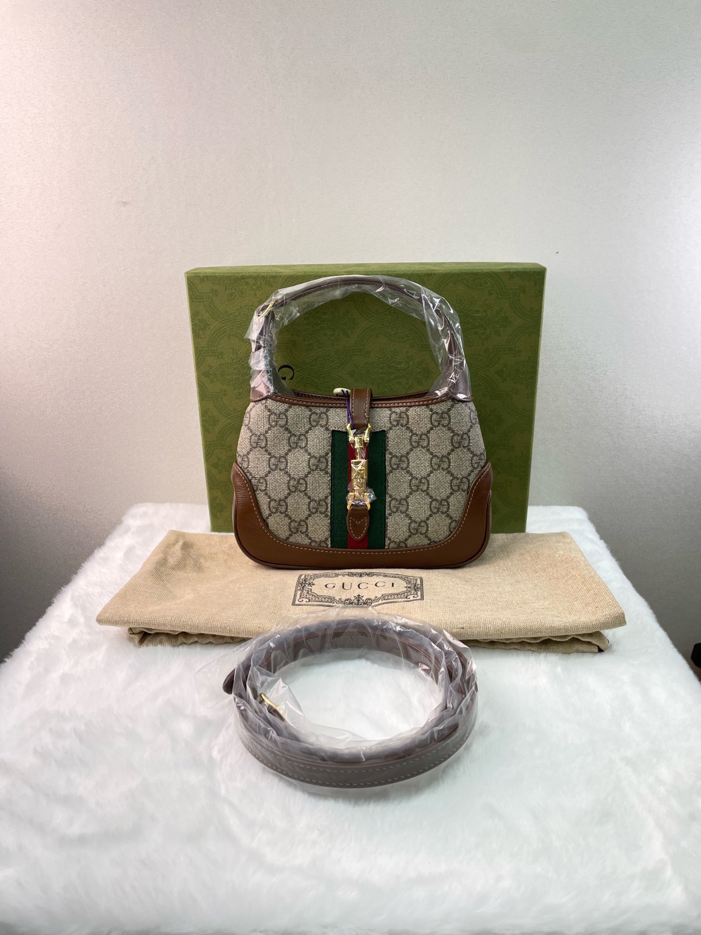 Gucci - Jackie 1961 - Cloth - Beige - (mini)
