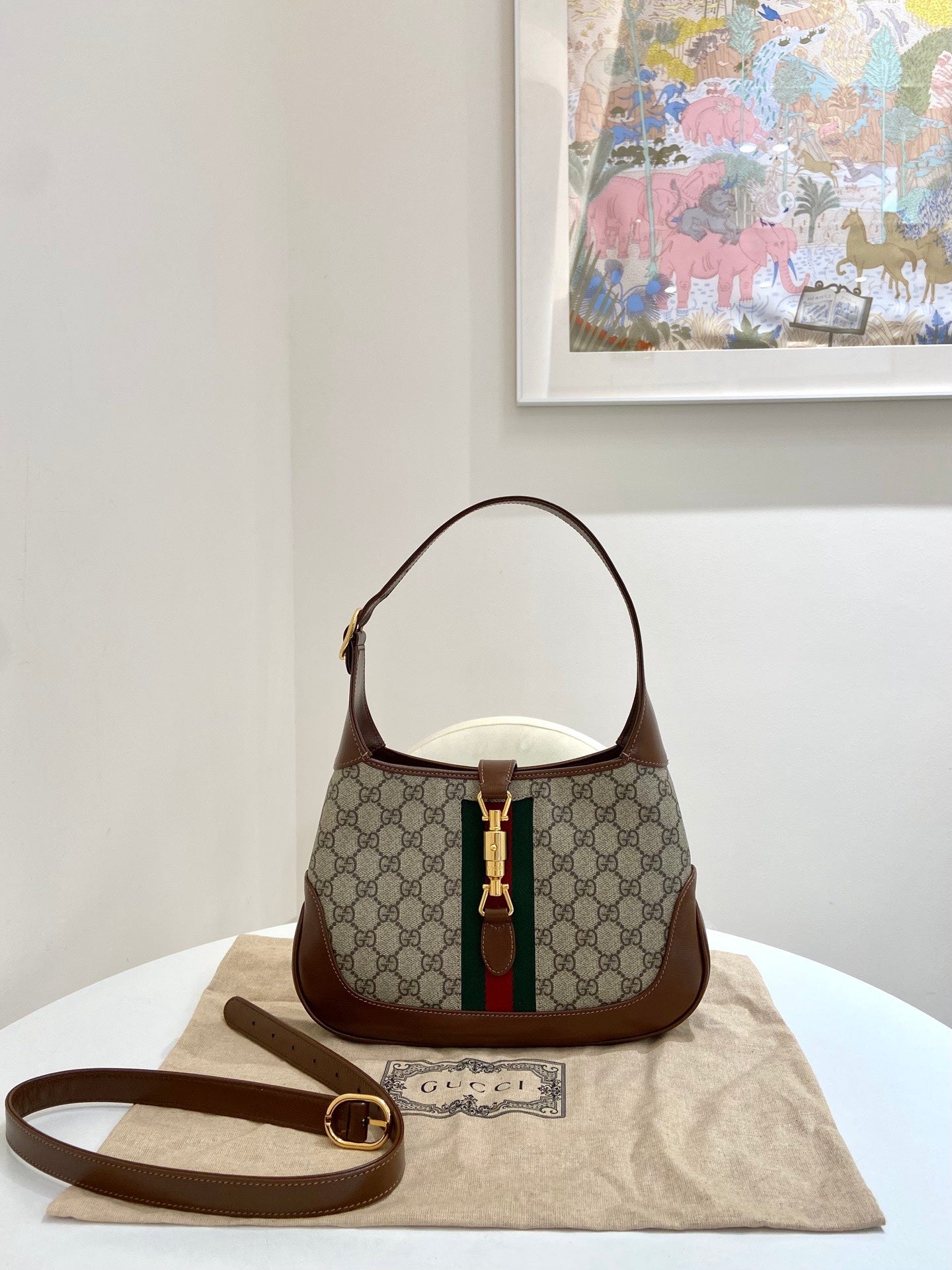 Gucci - Jackie 1961 - Cloth - Beige - (small)