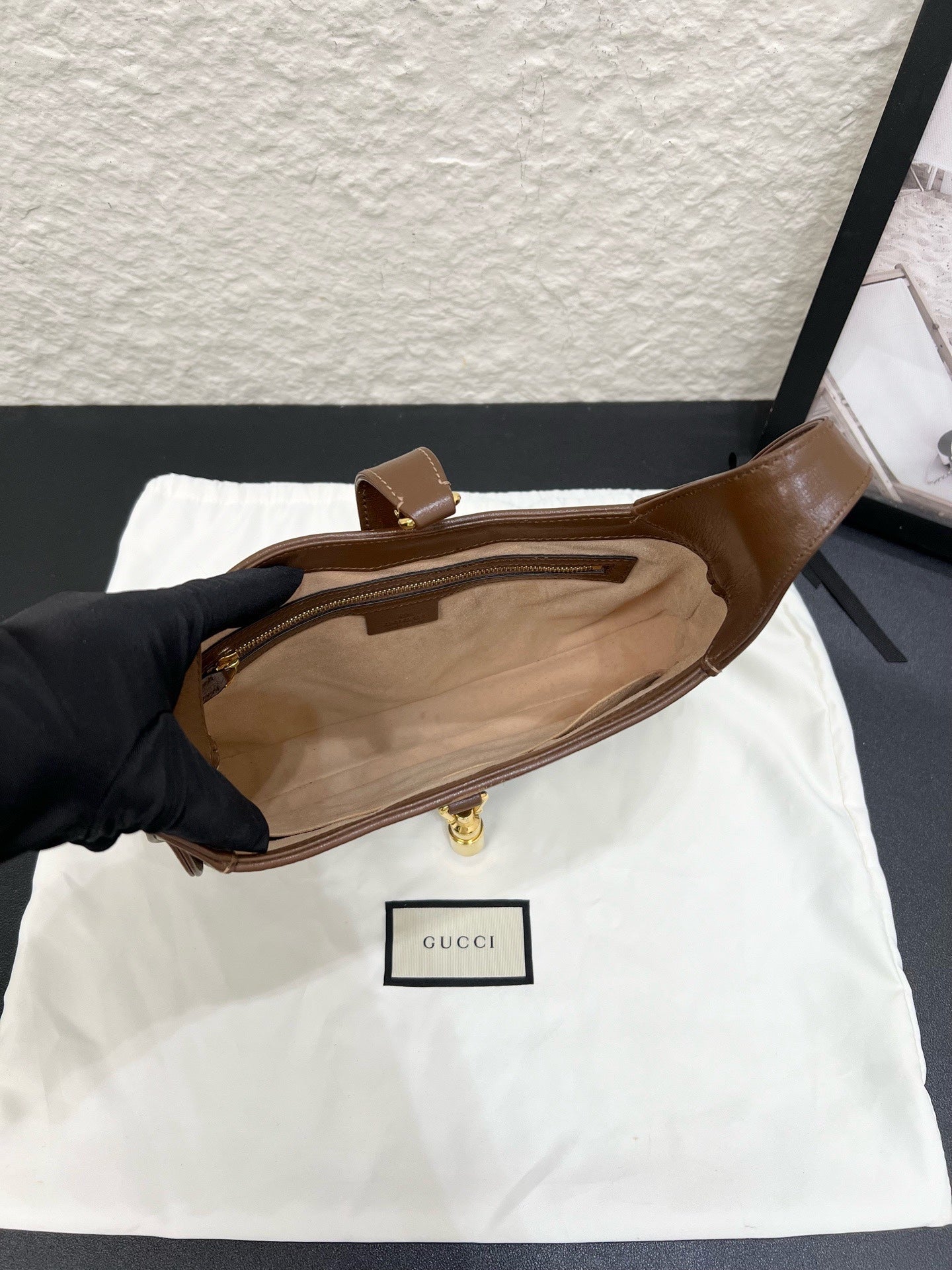 Gucci - Jackie 1961 - Cloth - Brown - (small)