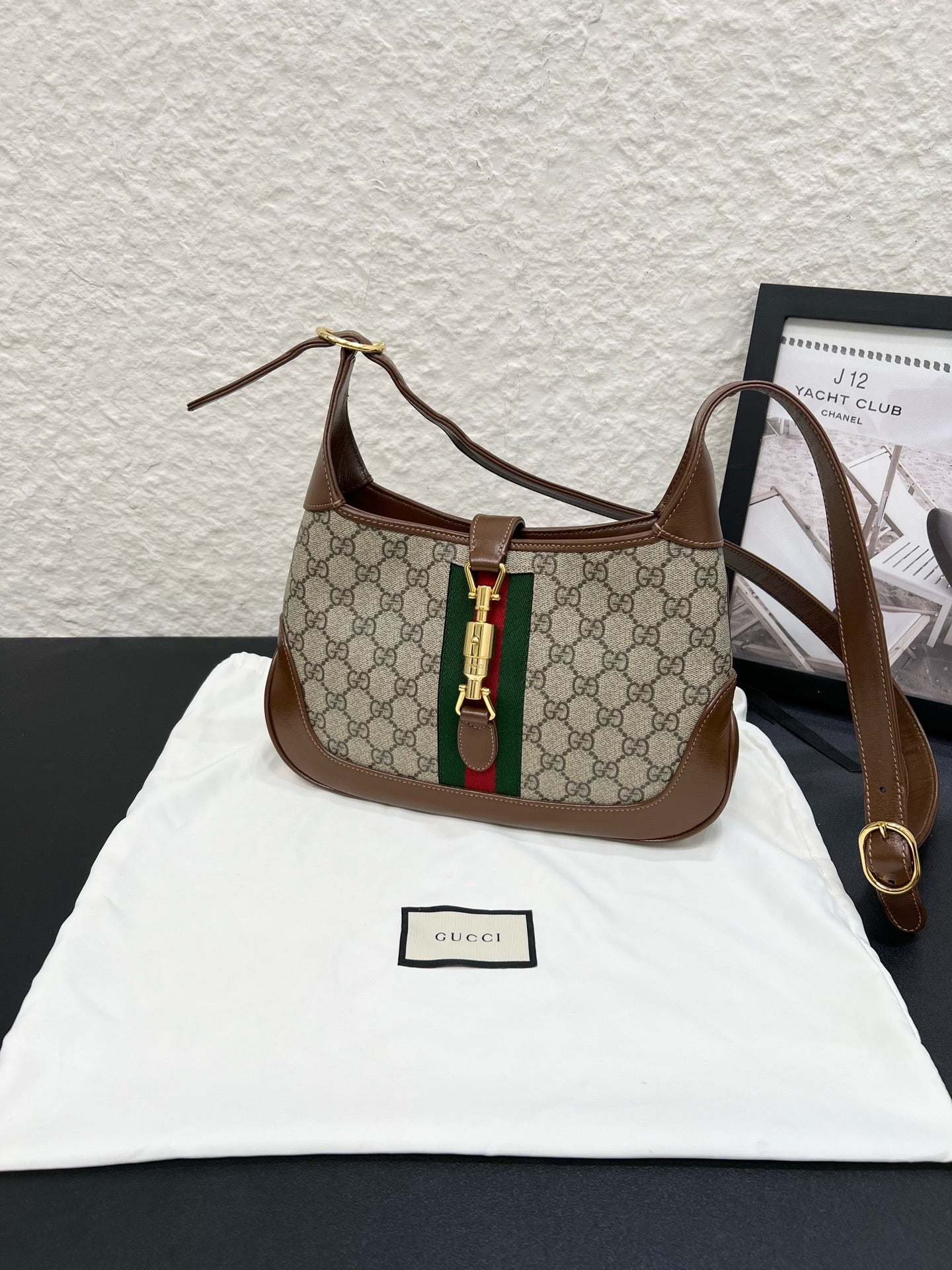 Gucci - Jackie 1961 - Cloth - Brown - (small)