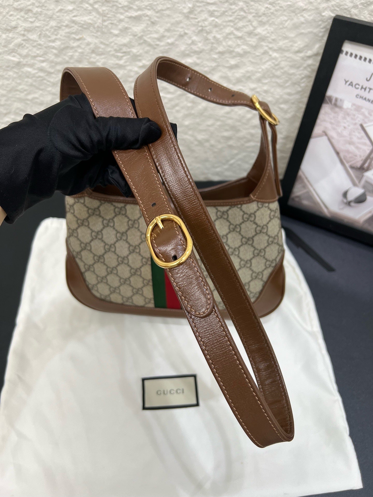 Gucci - Jackie 1961 - Cloth - Brown - (small)