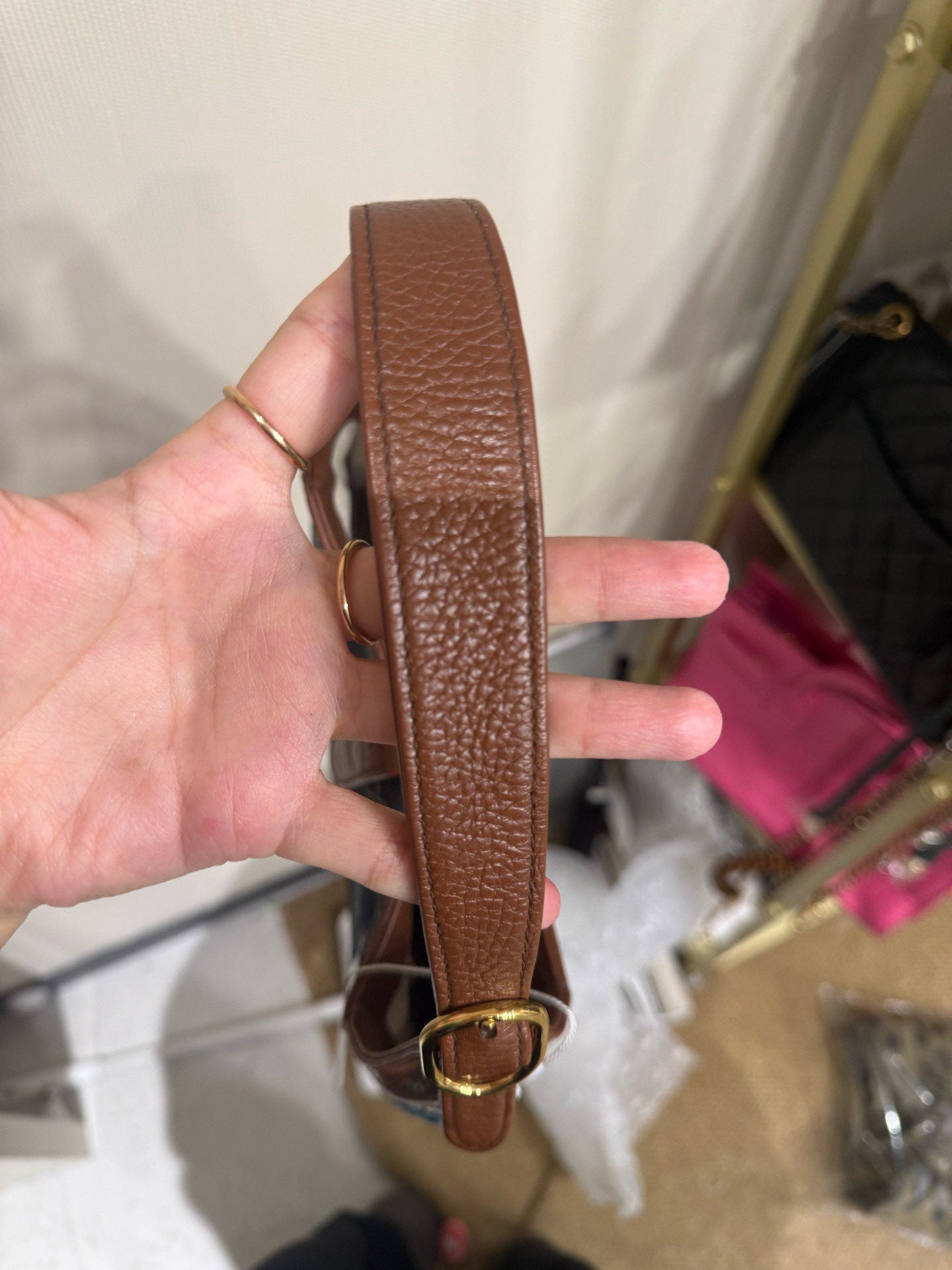 Gucci - Jackie 1961 - Denim canvas and grained leather - Blue and Brown with Gold-Tone Hardware - (medium)