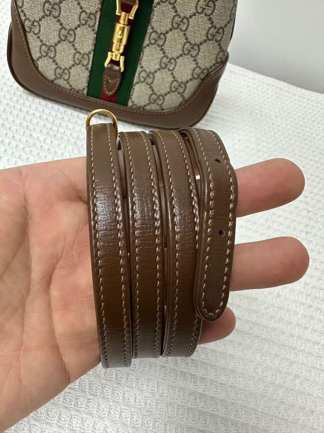 Gucci - Jackie 1961 Mini - GG Supreme canvas with leather trim - Beige and Brown - (mini)
