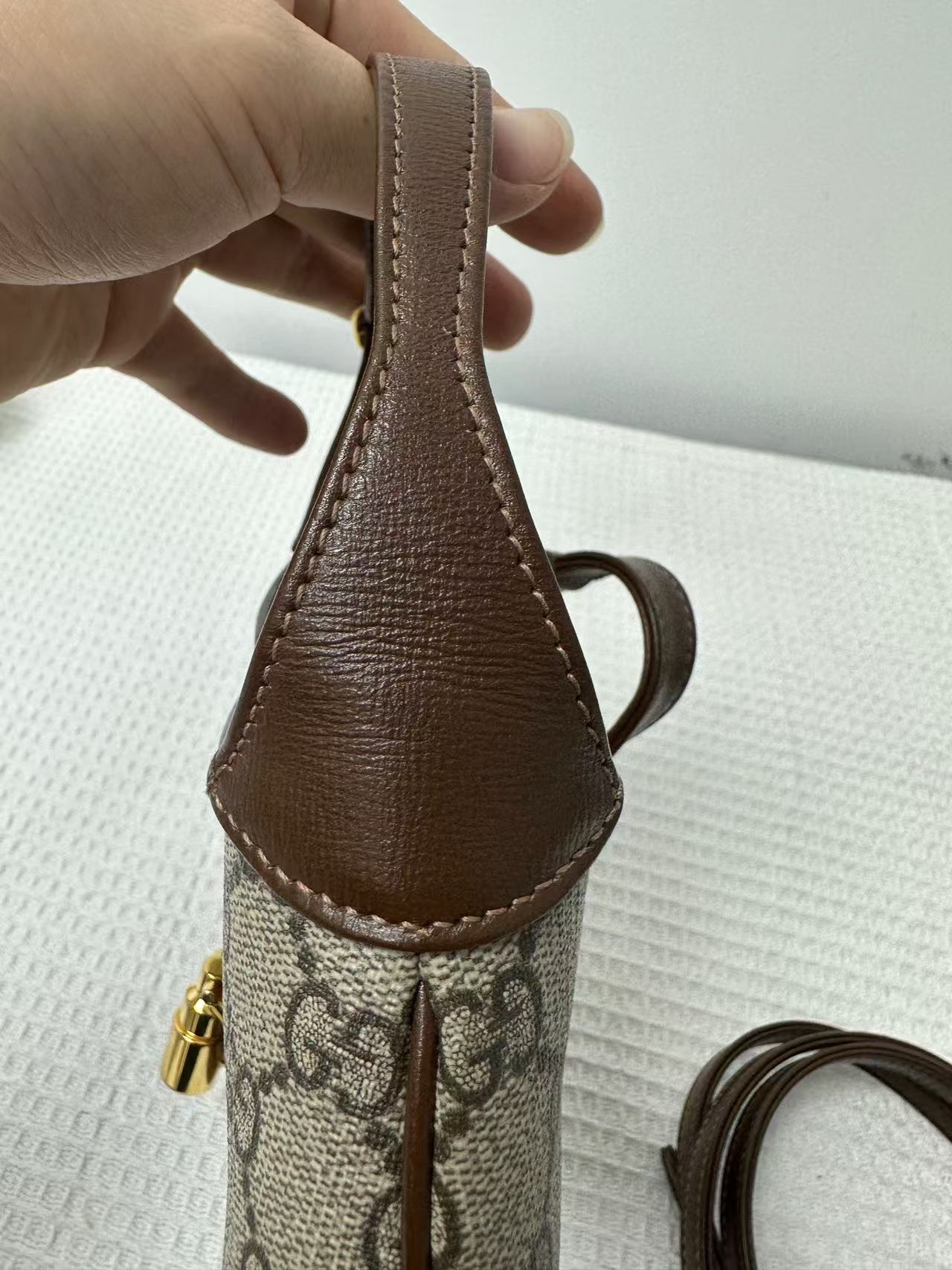 Gucci - Jackie 1961 Mini - GG Supreme canvas with leather trim - Beige and Brown - (mini)