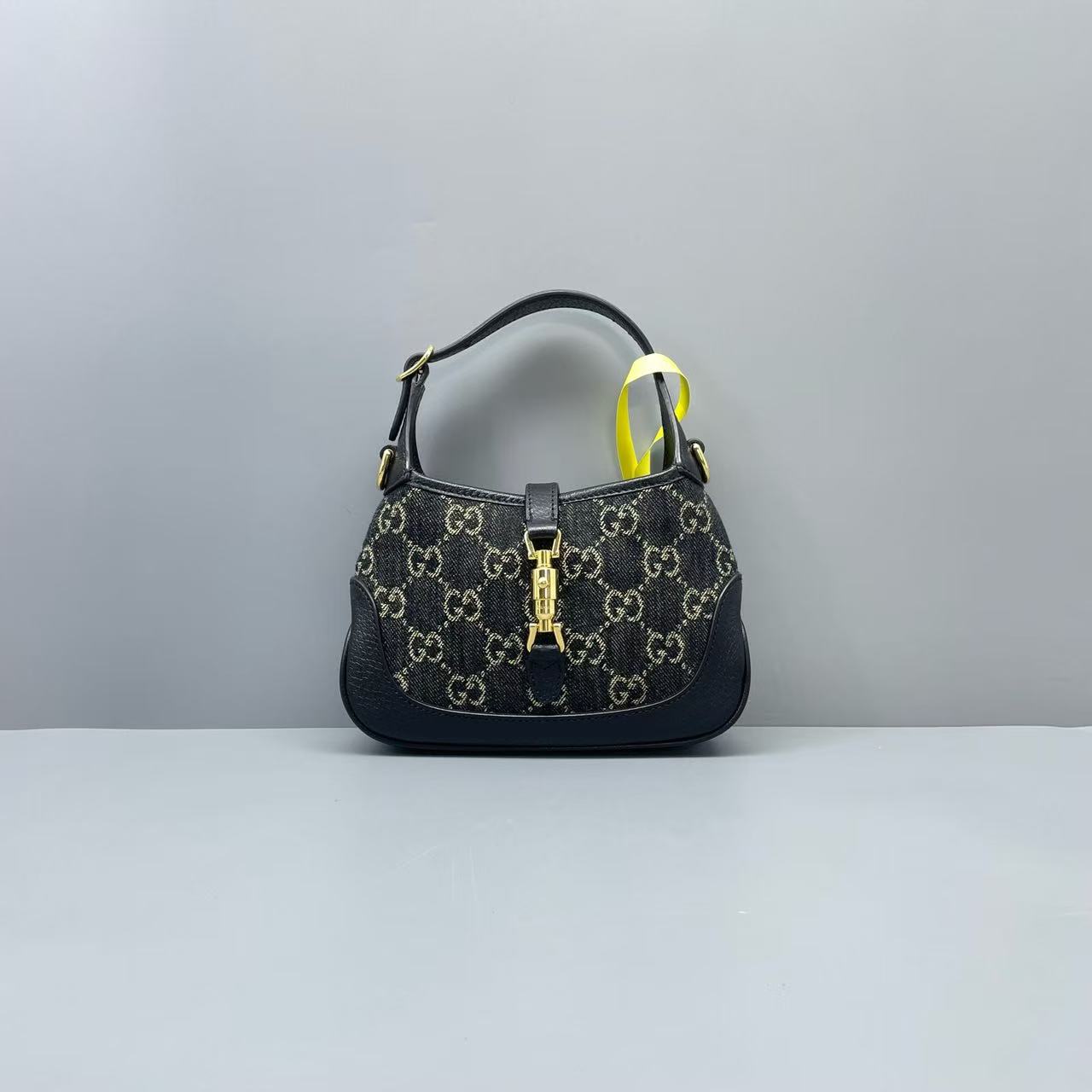 Gucci - Jackie 1961 Mini - Grained leather and canvas - Black - (mini)