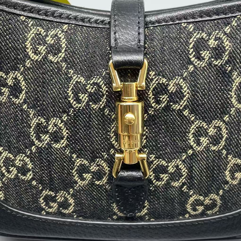 Gucci - Jackie 1961 Mini - Grained leather and canvas - Black - (mini)