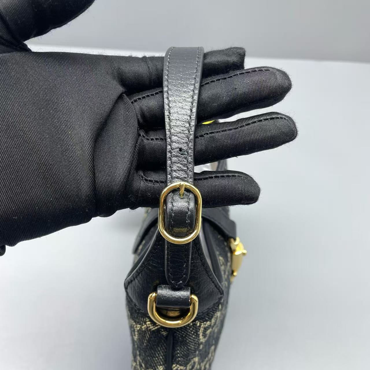 Gucci - Jackie 1961 Mini - Grained leather and canvas - Black - (mini)