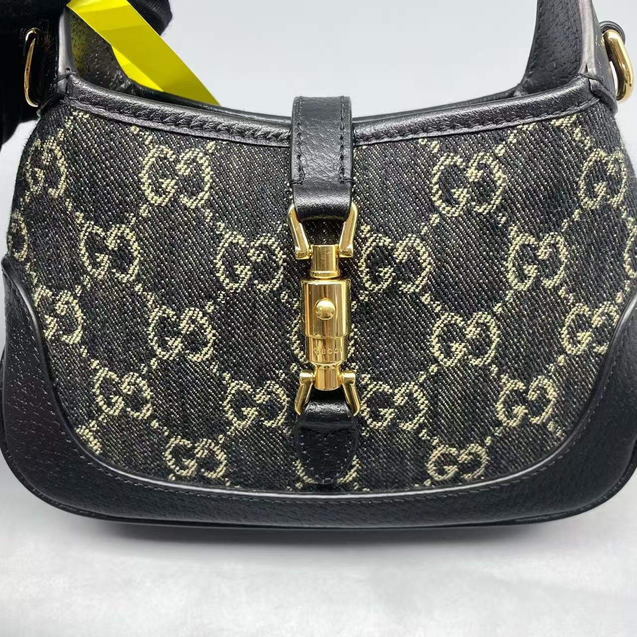 Gucci - Jackie 1961 Mini - Grained leather and canvas - Black - (mini)