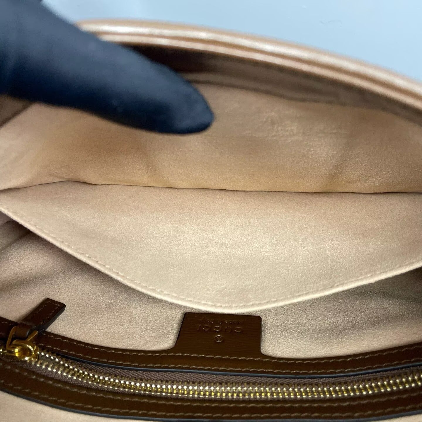 Gucci - Jackie 1961 Shoulder Bag - GG Supreme canvas with leather trim - Brown - (small)