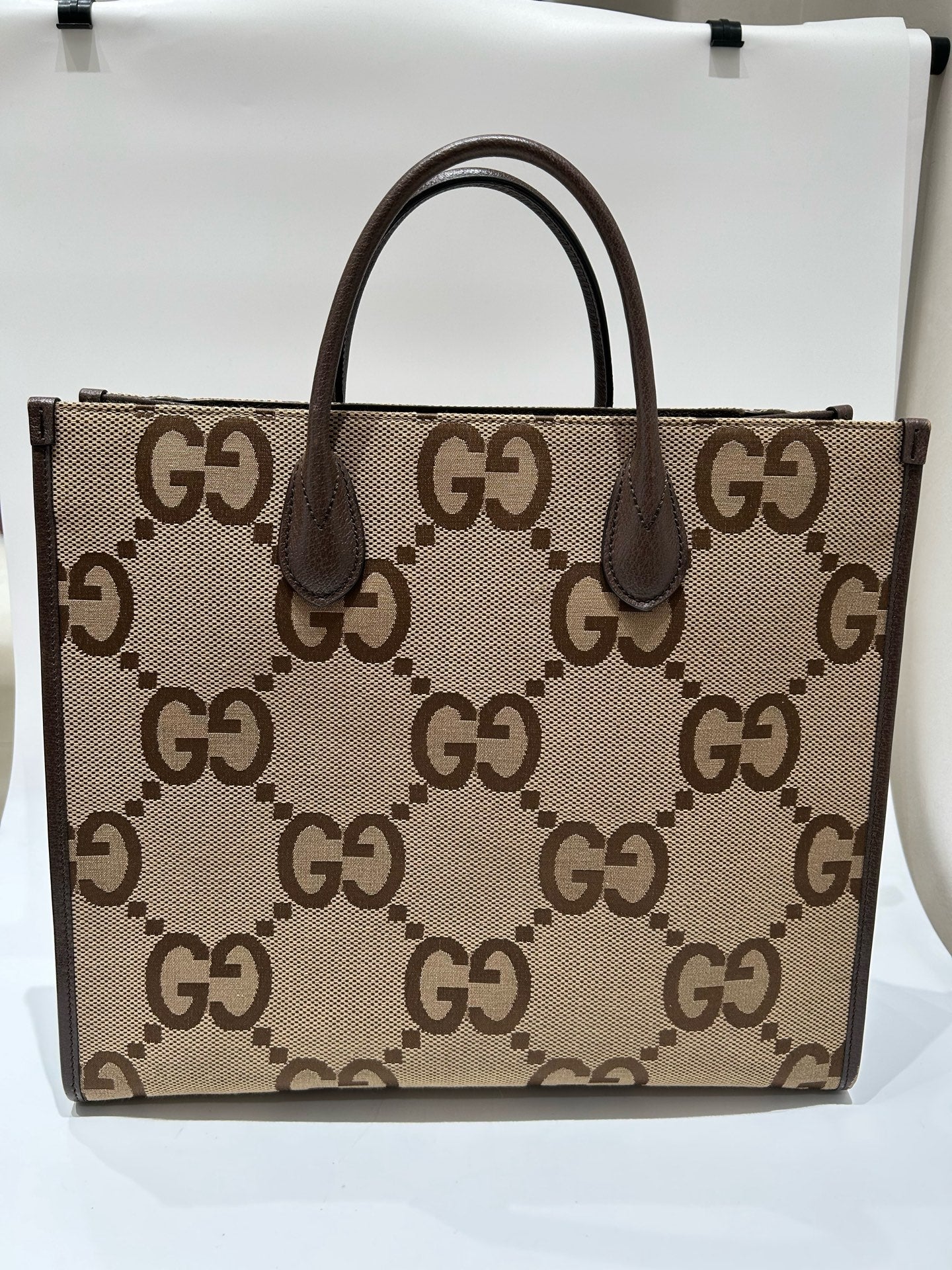 Gucci - Jumbo GG Tote - Cloth - Brown - (medium)