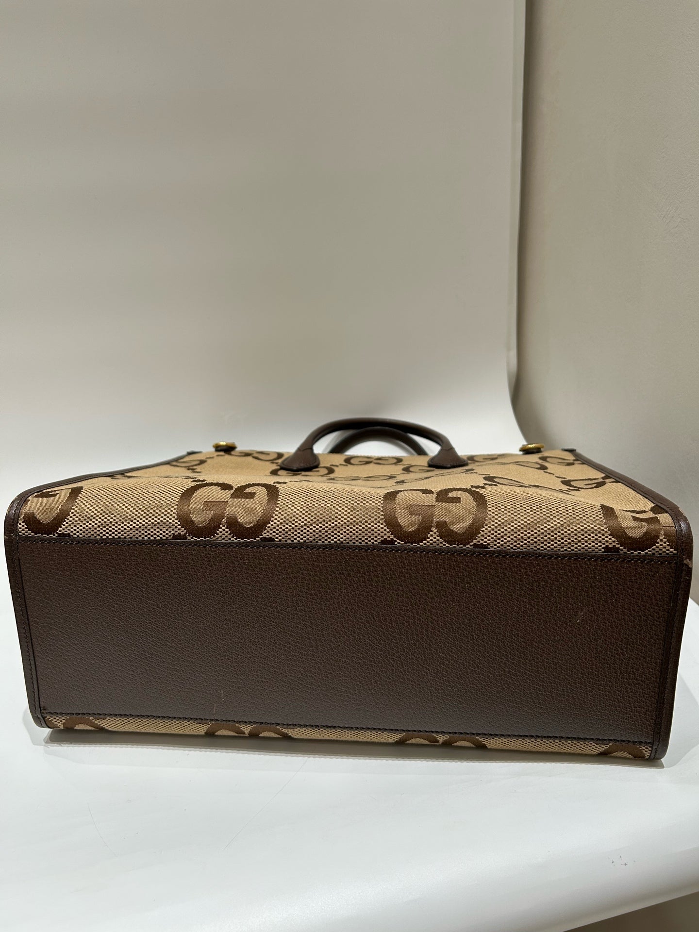 Gucci - Jumbo GG Tote - Cloth - Brown - (medium)