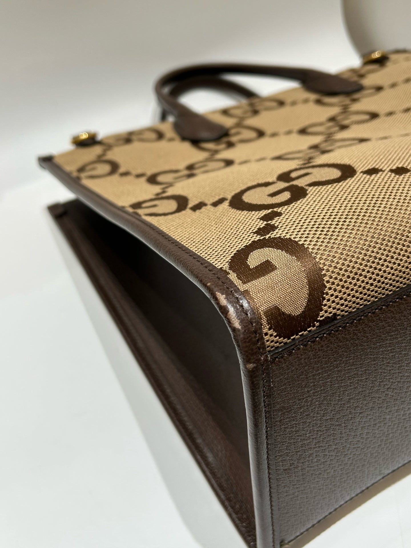 Gucci - Jumbo GG Tote - Cloth - Brown - (medium)