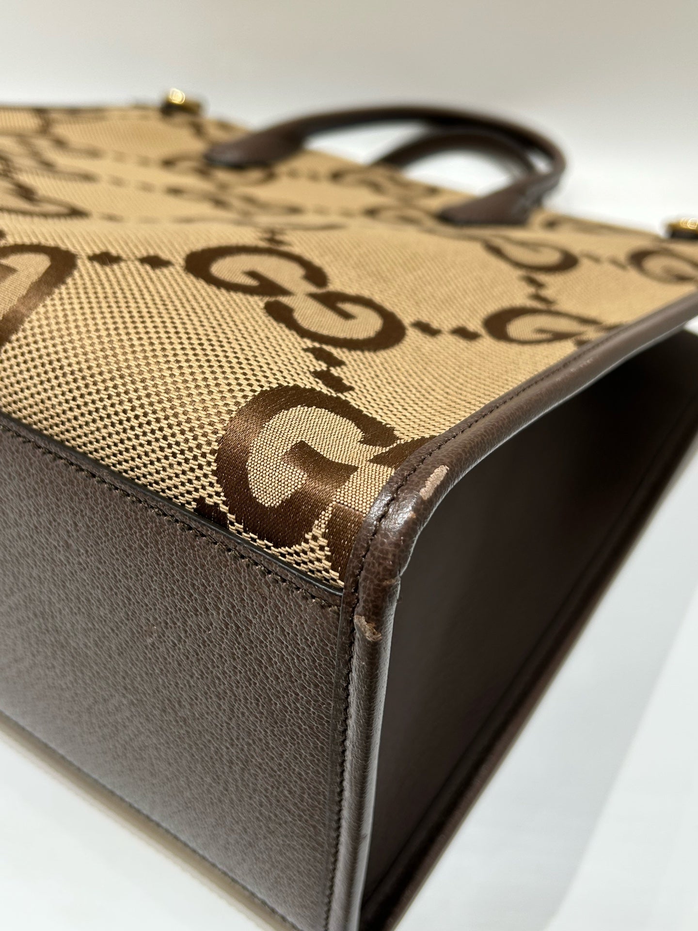 Gucci - Jumbo GG Tote - Cloth - Brown - (medium)