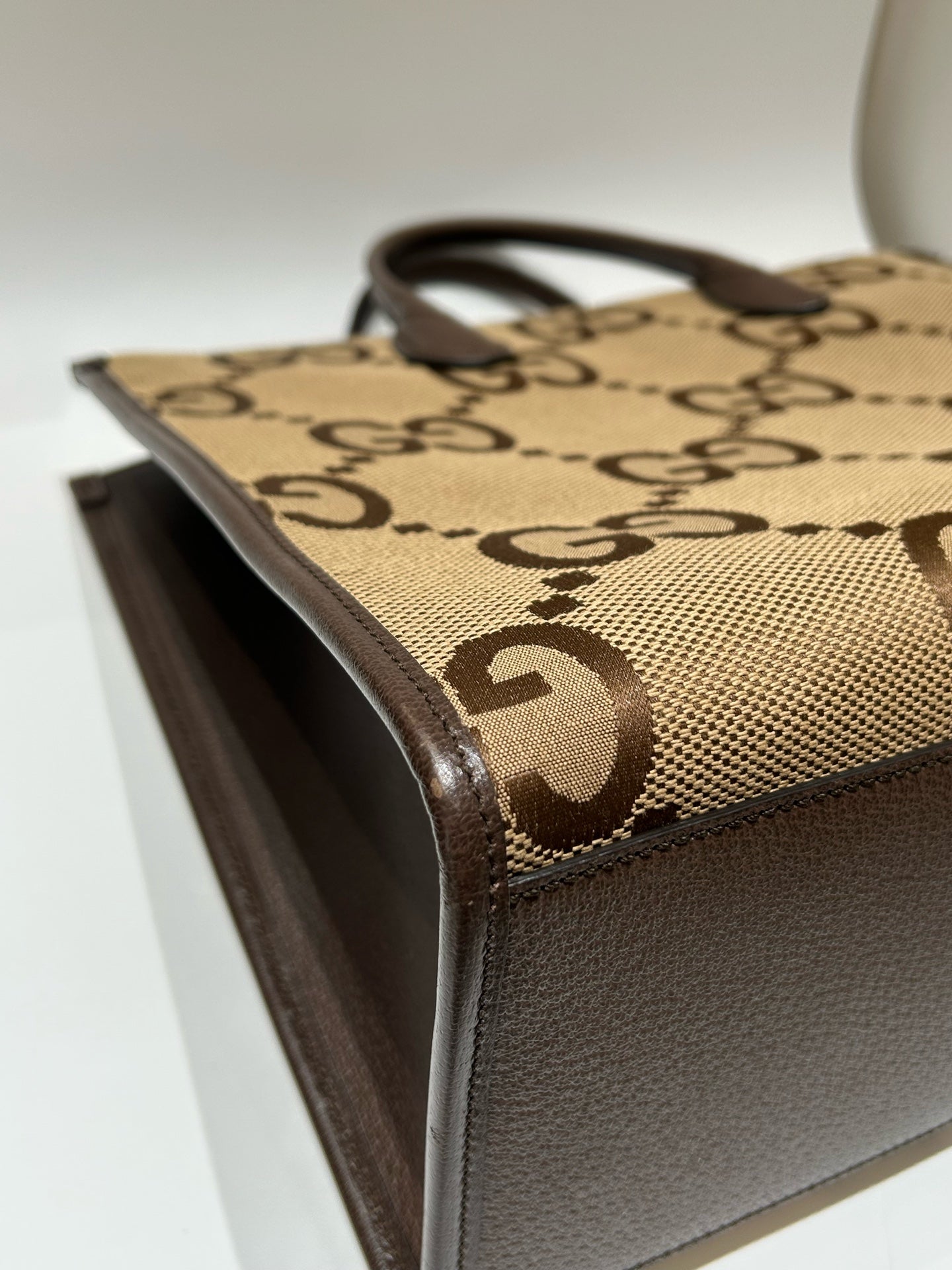 Gucci - Jumbo GG Tote - Cloth - Brown - (medium)