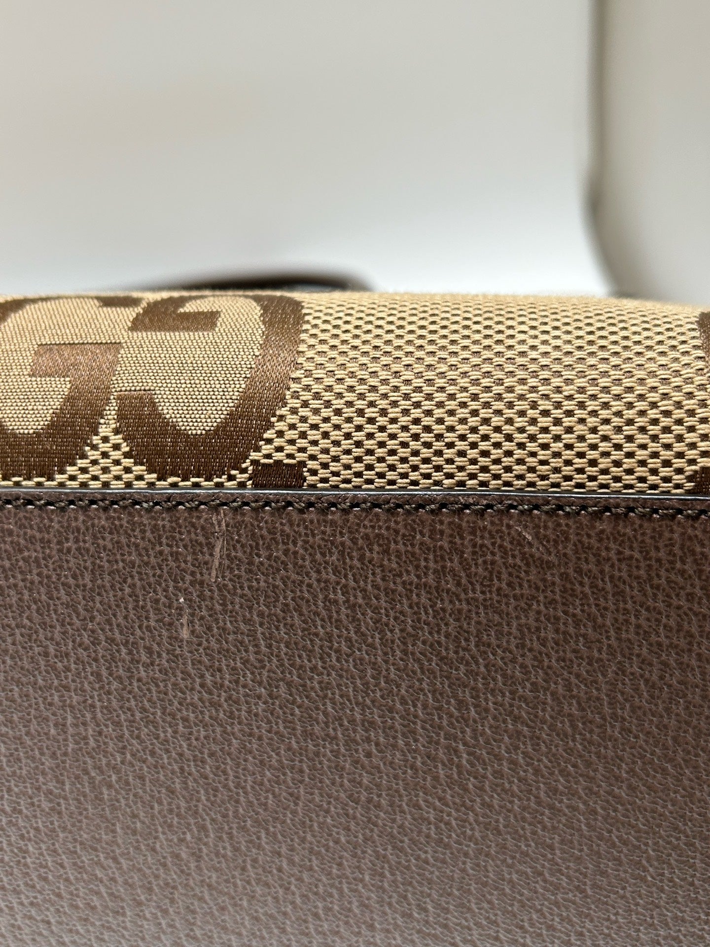 Gucci - Jumbo GG Tote - Cloth - Brown - (medium)