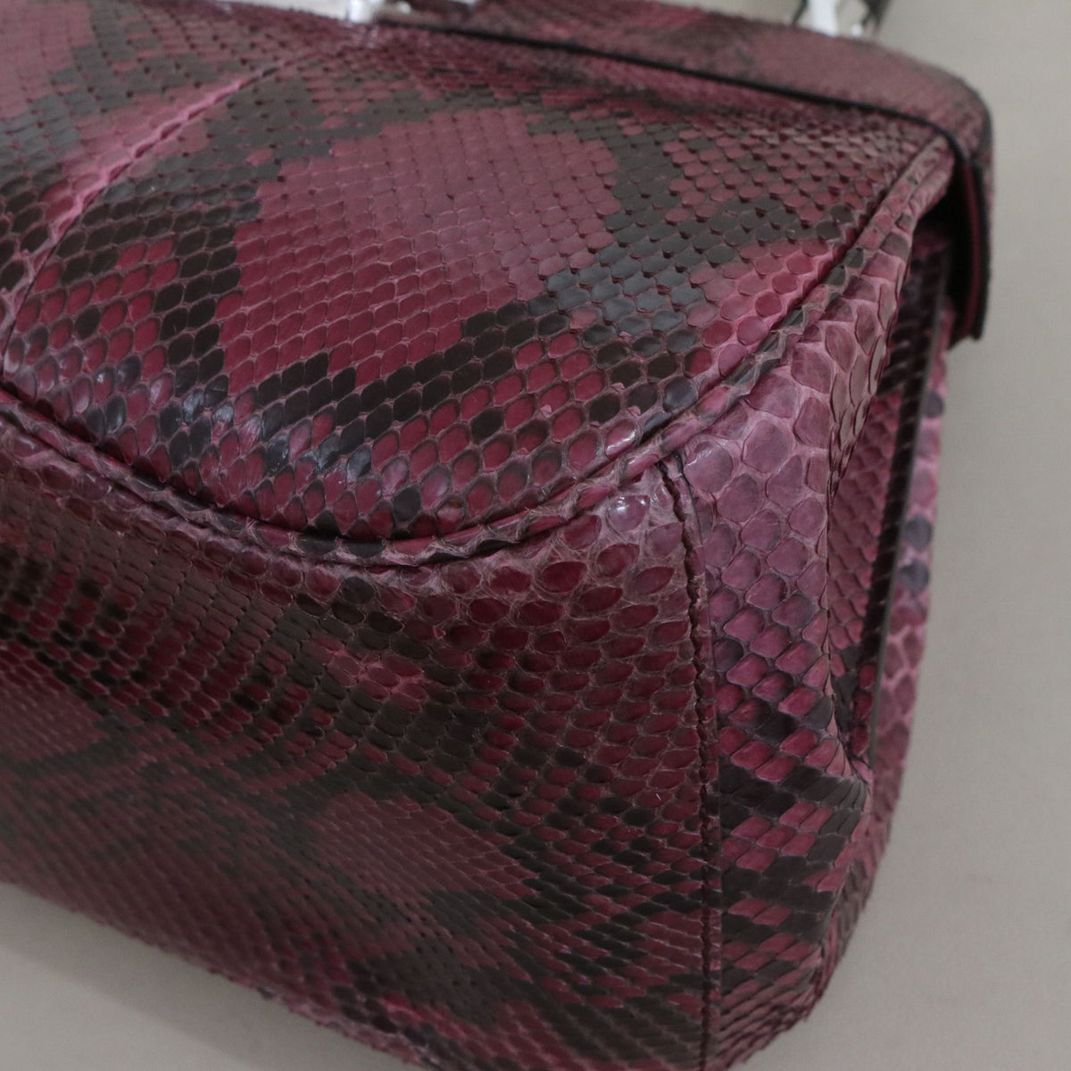 Gucci - Lady Lock - Exotic leathers - Python - Burgundy - (medium)