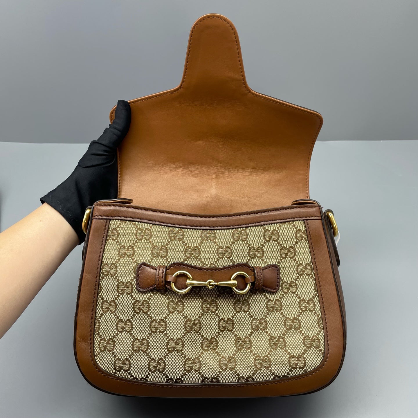 Gucci - Lady Web 1955 - Cloth - Brown - (small)