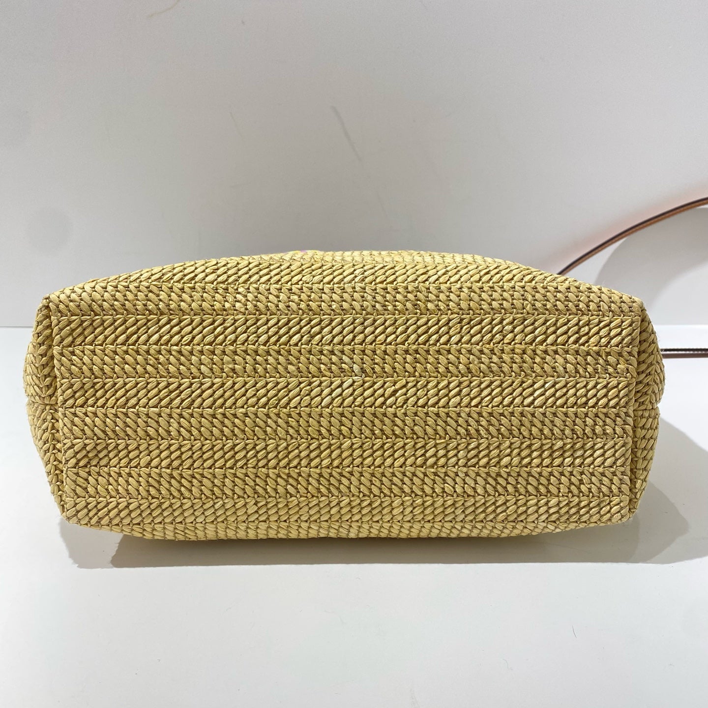 Gucci - Lido Raffia Woven Tote - Raffia with leather trim - Beige with brown trim and multicolour logo - (Medium)