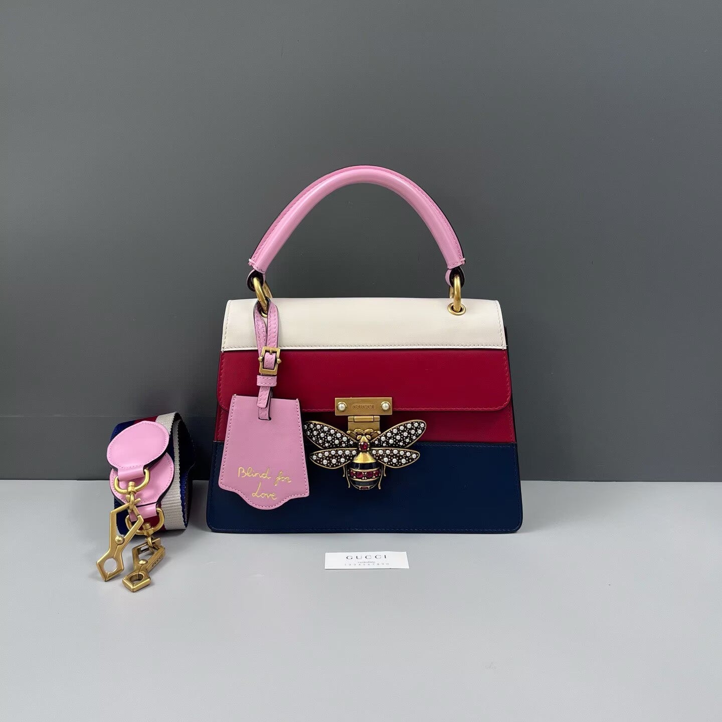 Gucci - Margaret Bee Top Handle Bag - Leather - Multicolour - (medium)