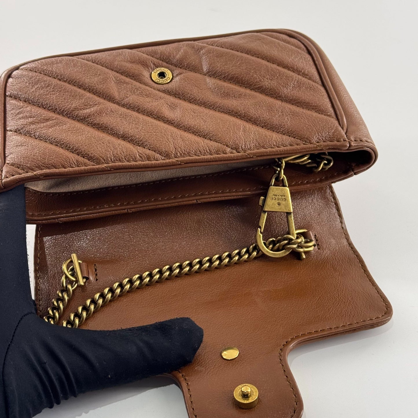 Gucci - Marmont - Leather - Brown