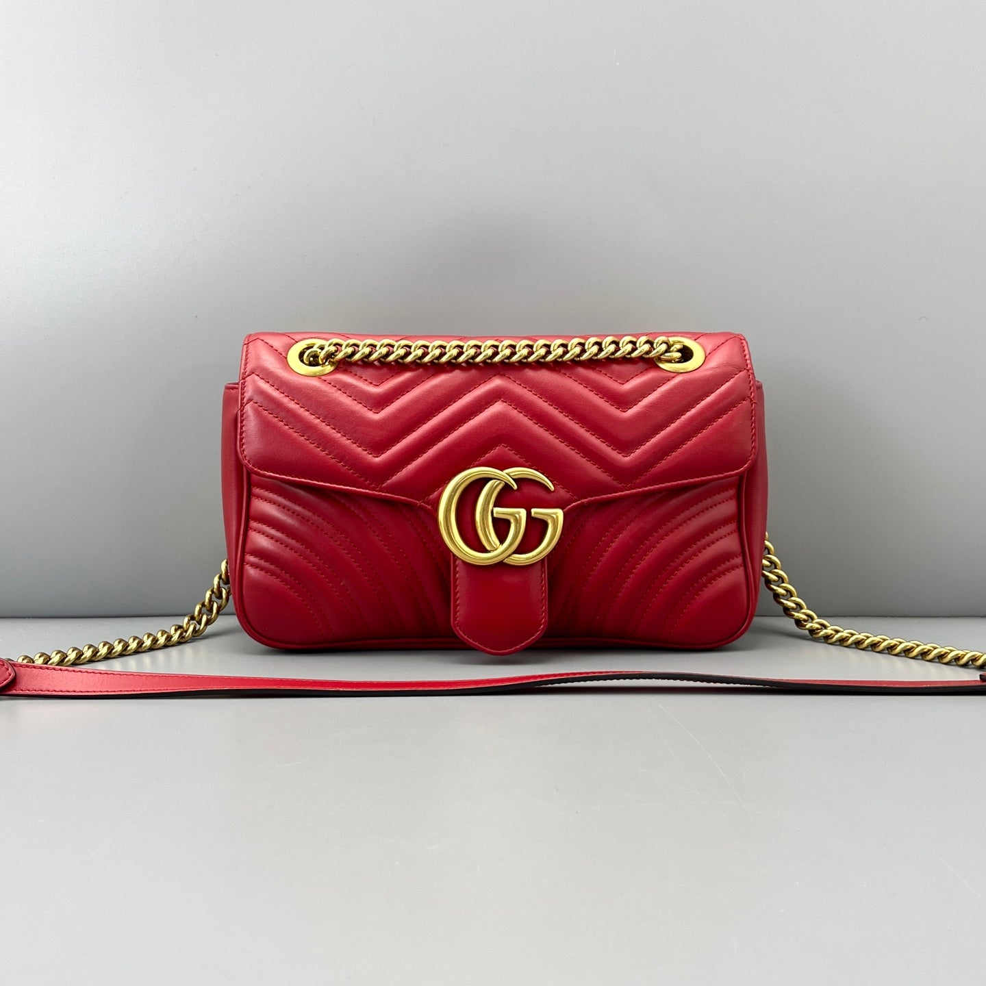 Gucci - Marmont - Leather - Red