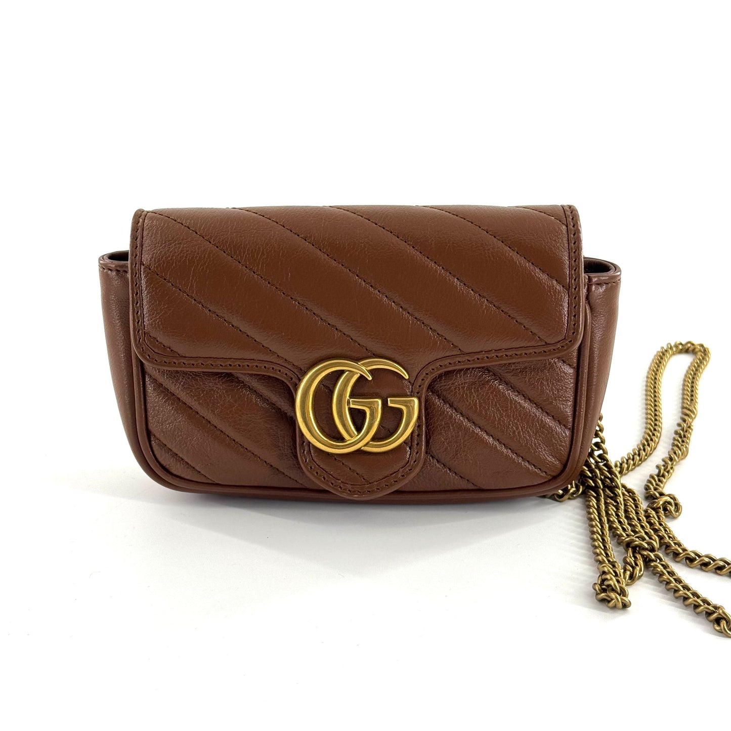 Gucci - Marmont - Leather - Brown