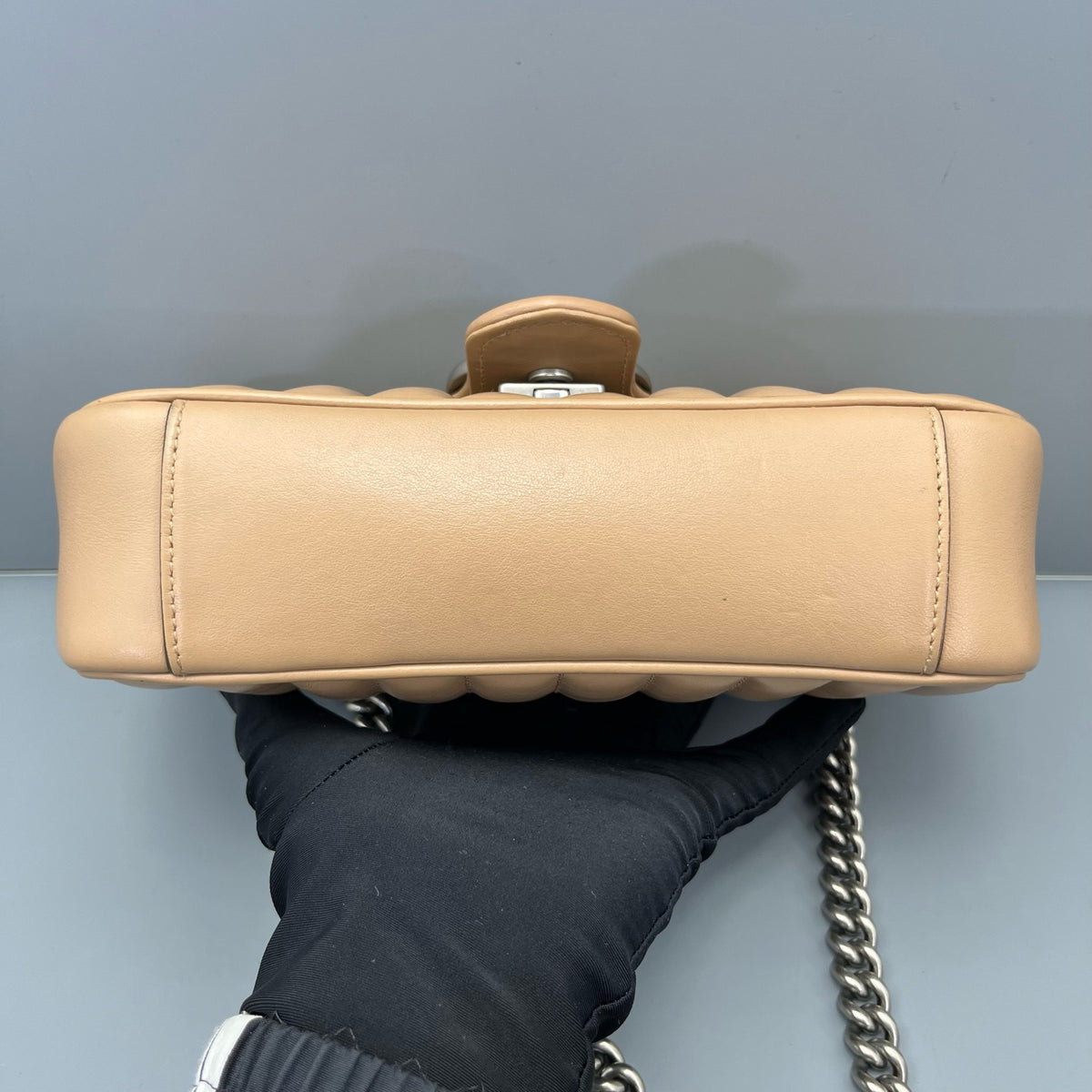 Gucci - Marmont 22 Chain Bag - Leather - Camel - (mini)
