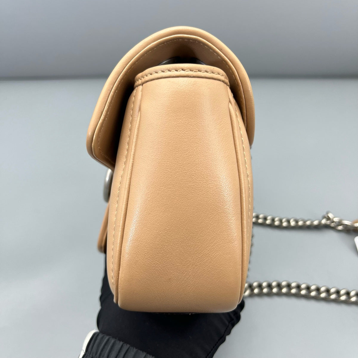Gucci - Marmont 22 Chain Bag - Leather - Camel - (mini)