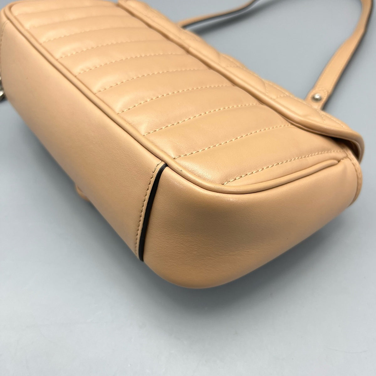 Gucci - Marmont 22 Chain Bag - Leather - Camel - (mini)