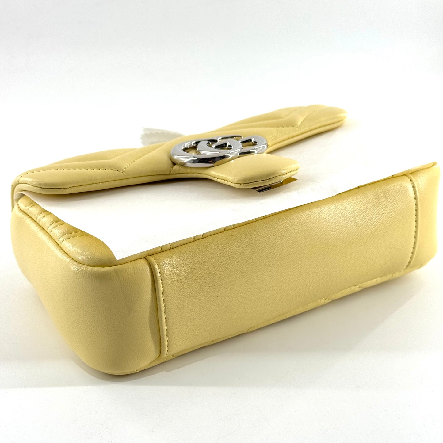 Gucci - Marmont 22 chain bag - Leather - Yellow - (Mini)