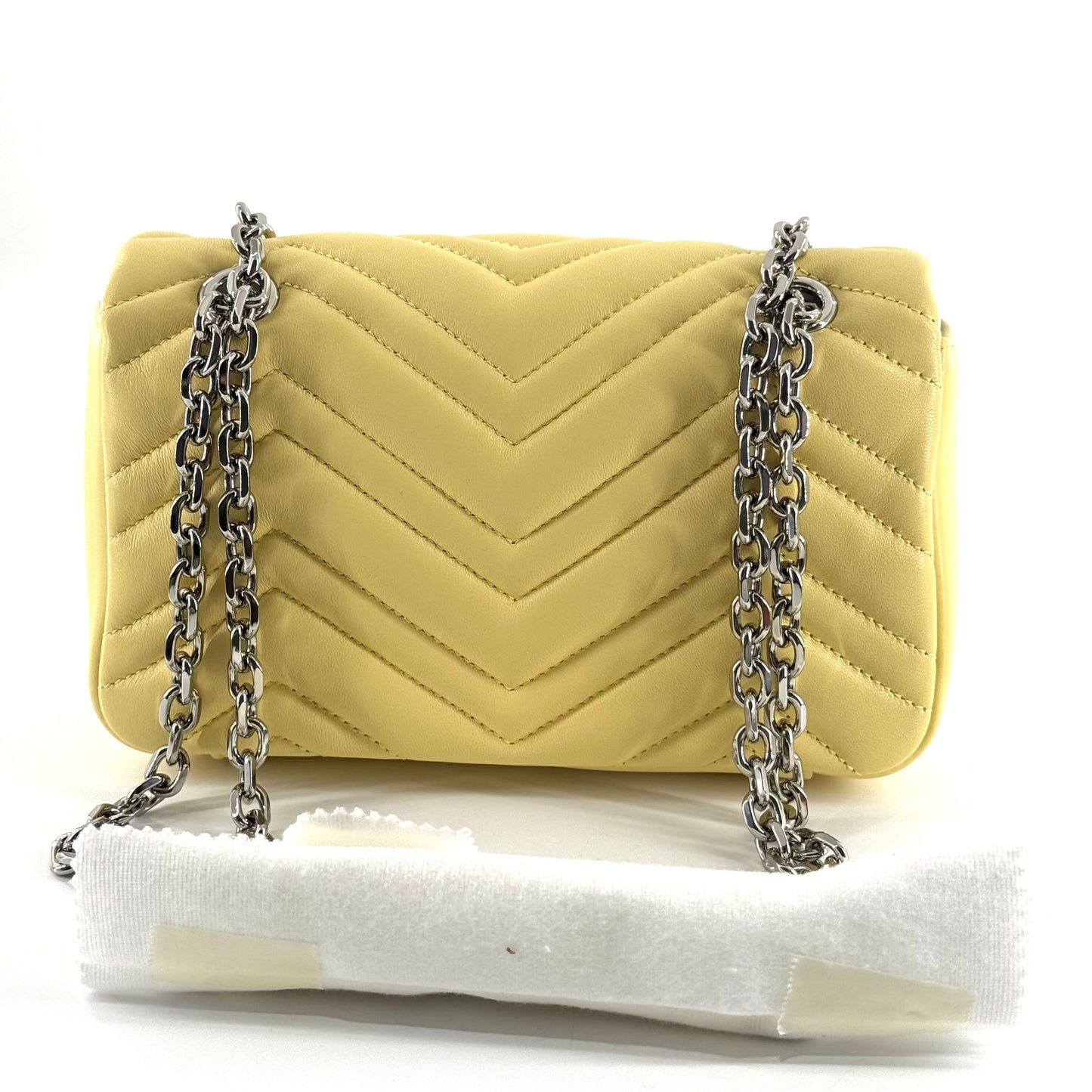 Gucci - Marmont 22 chain bag - Leather - Yellow - (Mini)