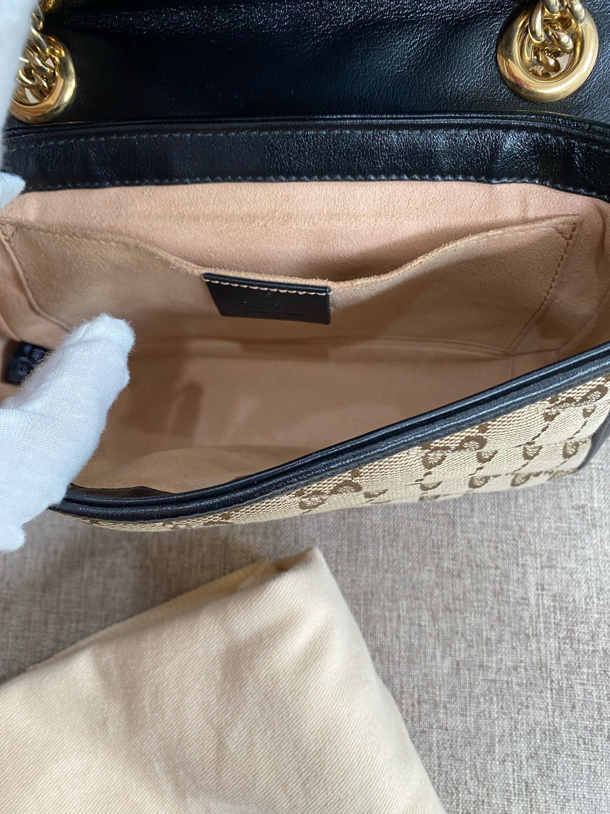 Gucci - Marmont 22 - Cloth - Brown - (small)