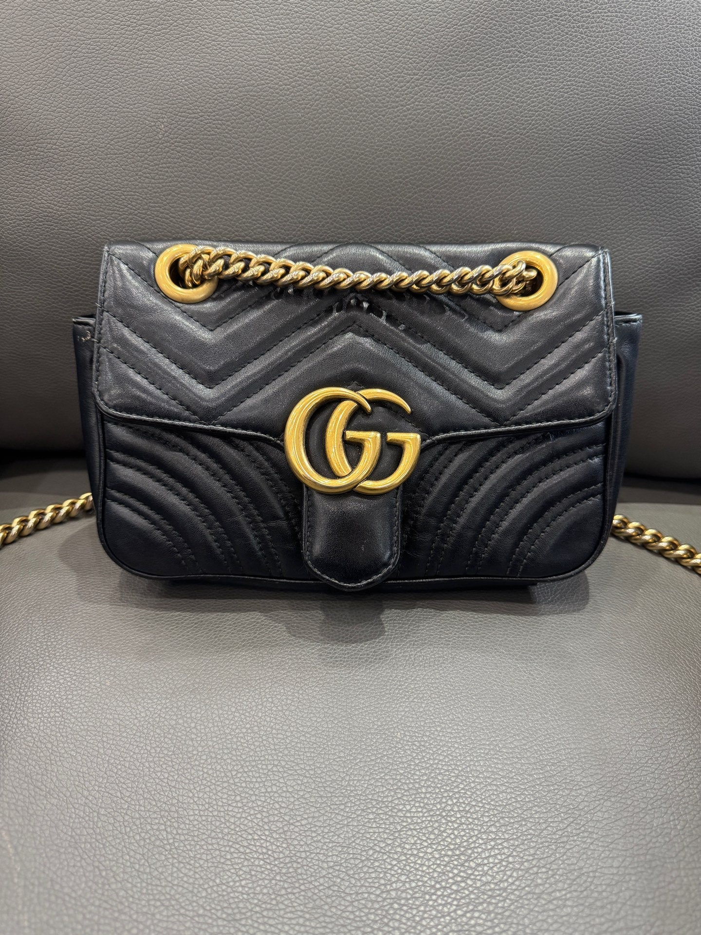 Gucci - Marmont 22 - Leather - Black - (mini)