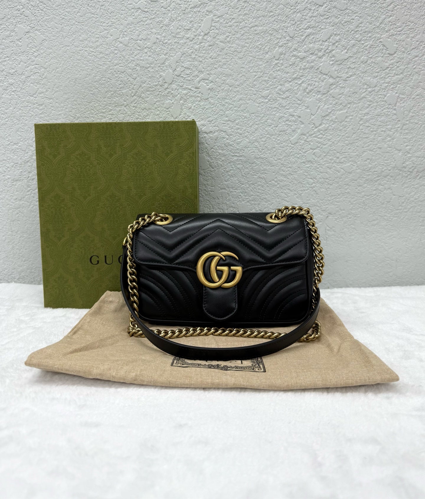 Gucci - Marmont 22 - Leather - Black - (mini)