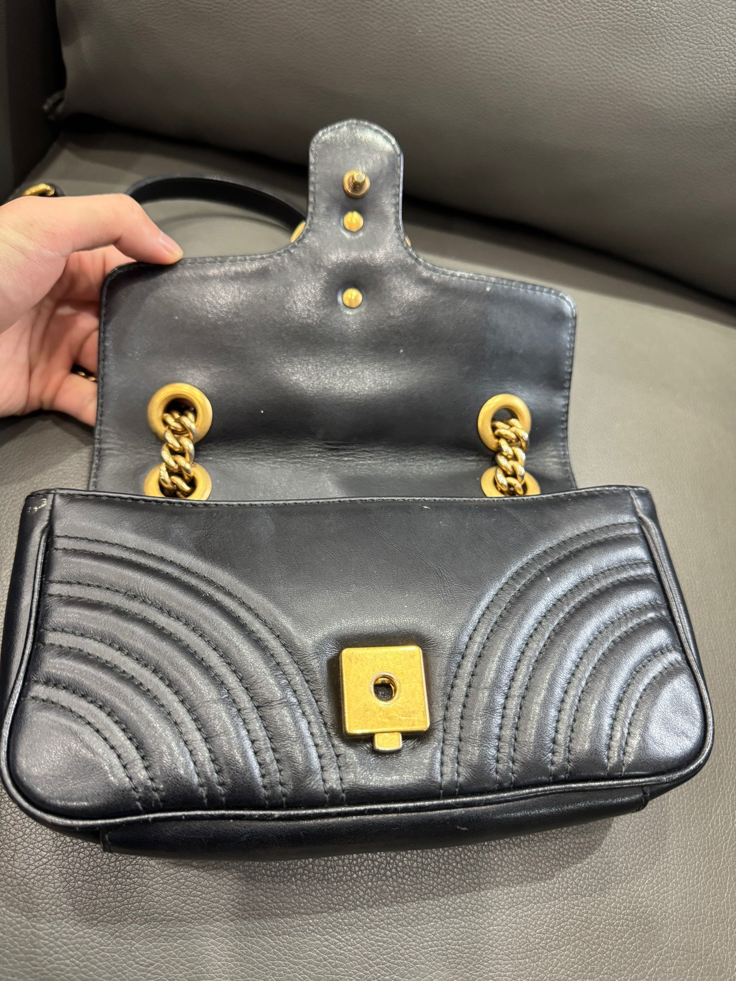 Gucci - Marmont 22 - Leather - Black - (mini)