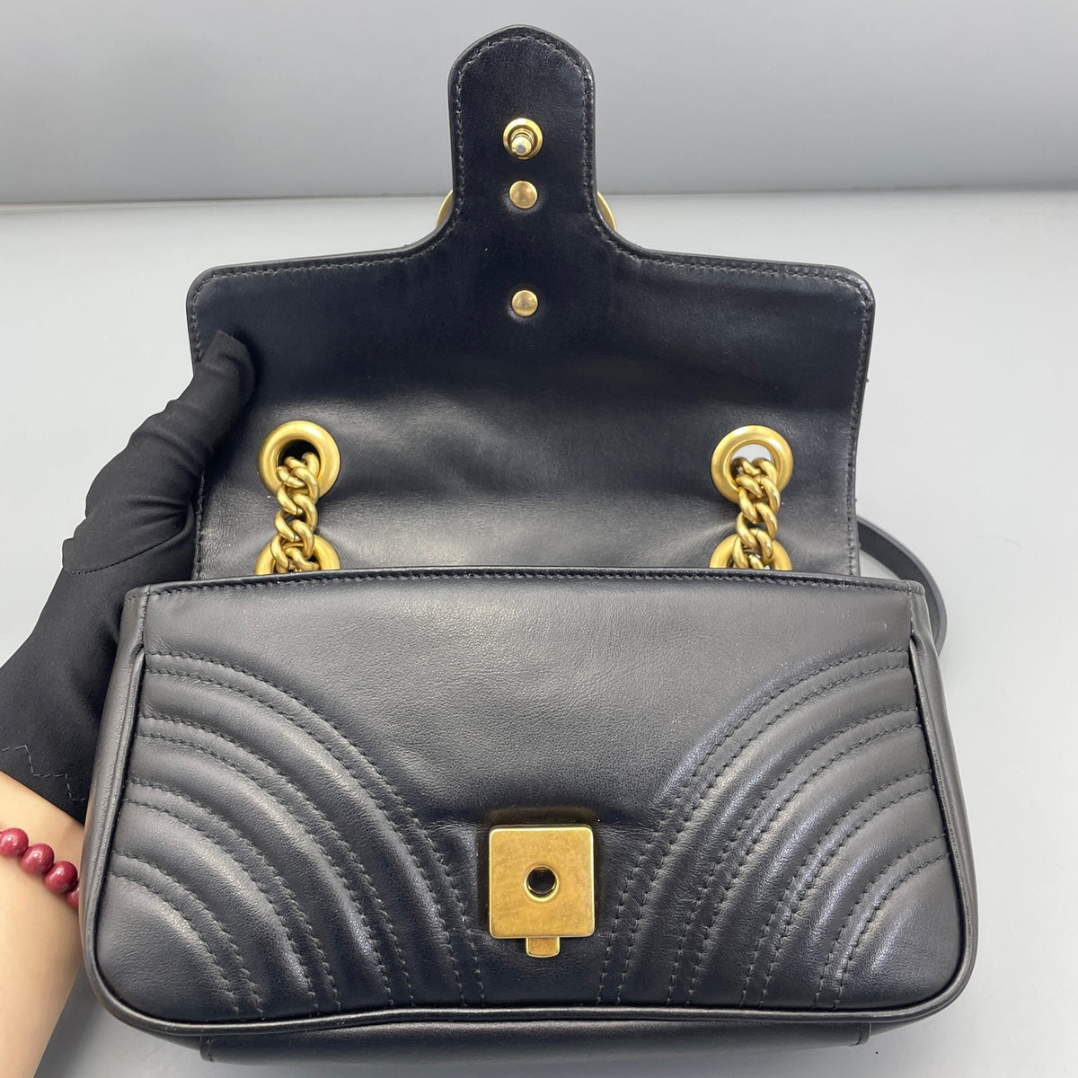 Gucci - Marmont 22 - Leather - Black - (mini)