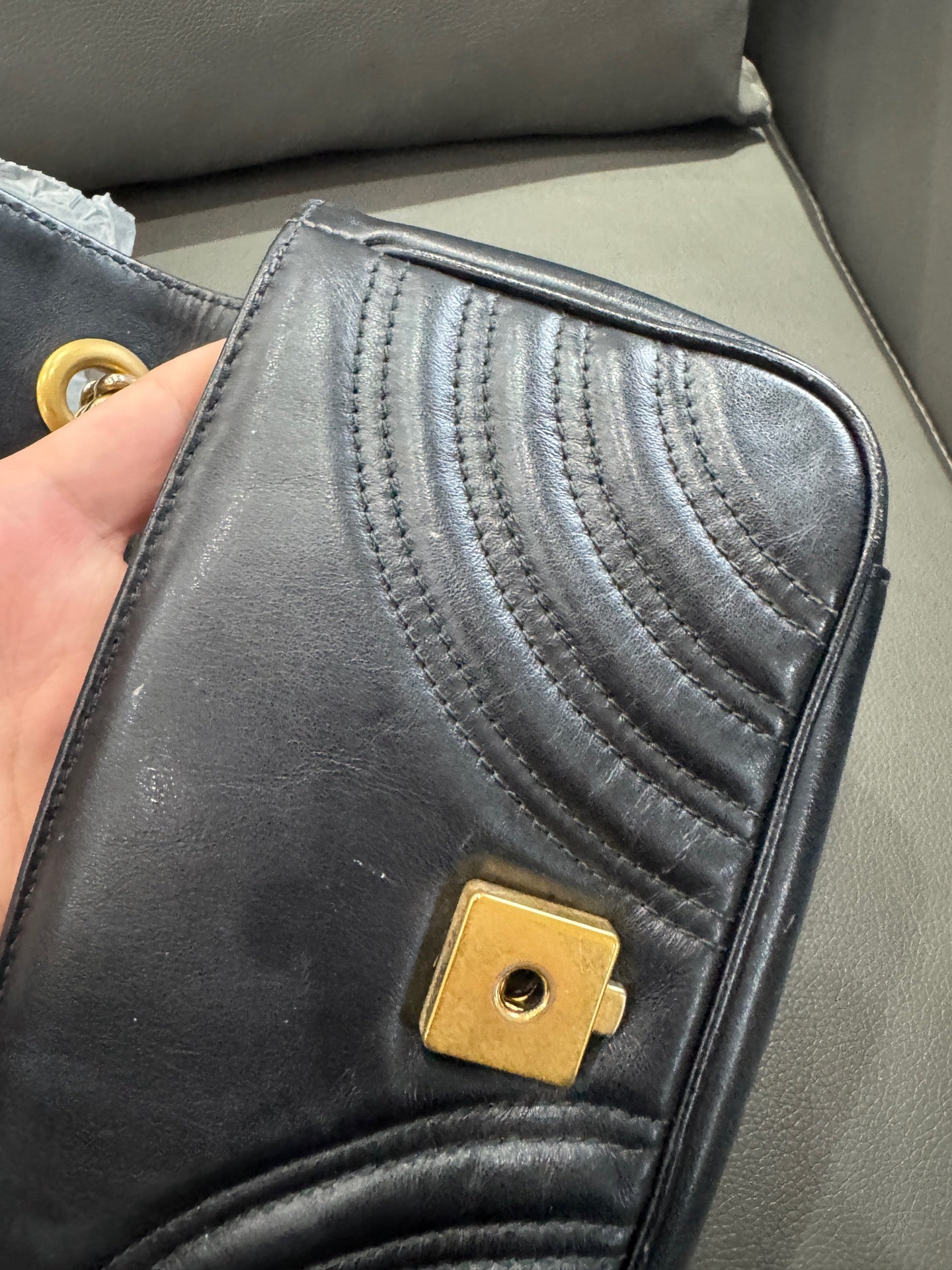 Gucci - Marmont 22 - Leather - Black - (mini)