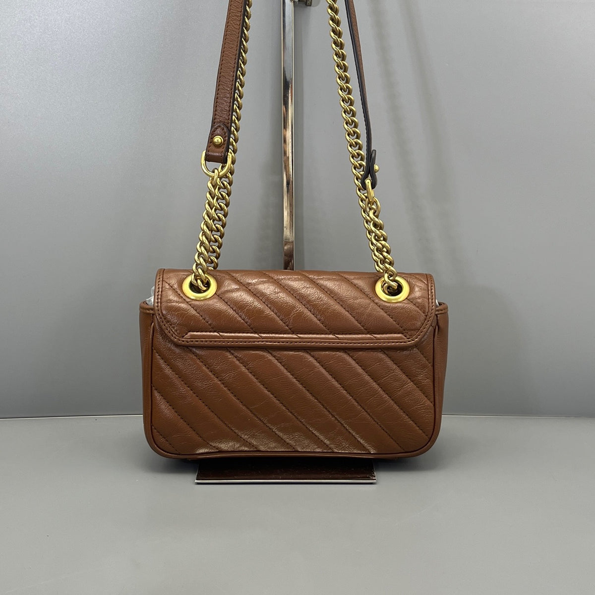 Gucci - Marmont 22 - Leather - Brown - (mini)