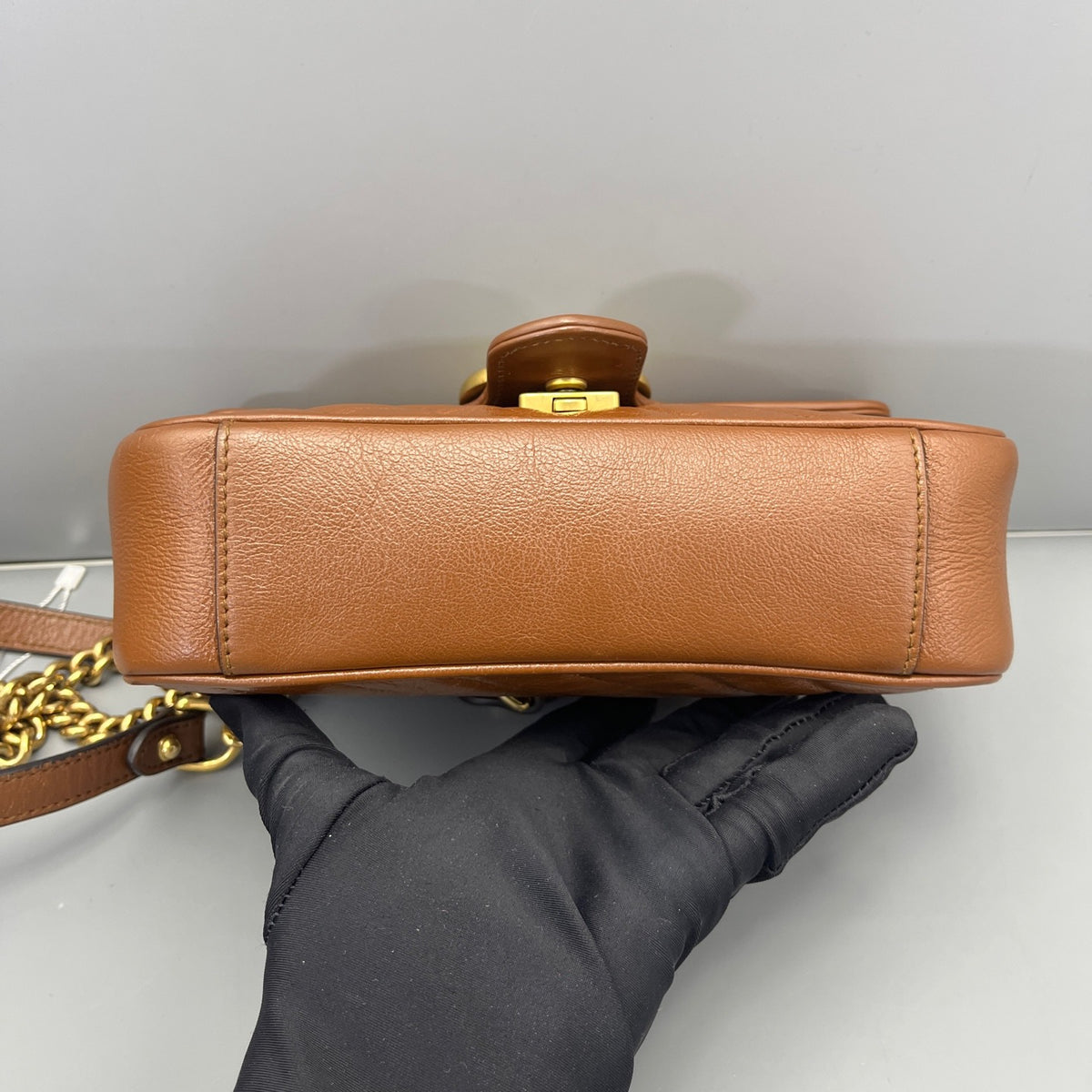 Gucci - Marmont 22 - Leather - Brown - (mini)