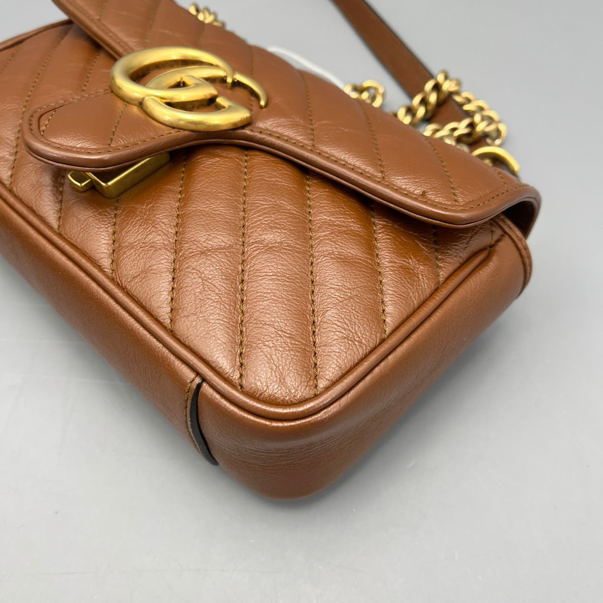 Gucci - Marmont 22 - Leather - Brown - (mini)