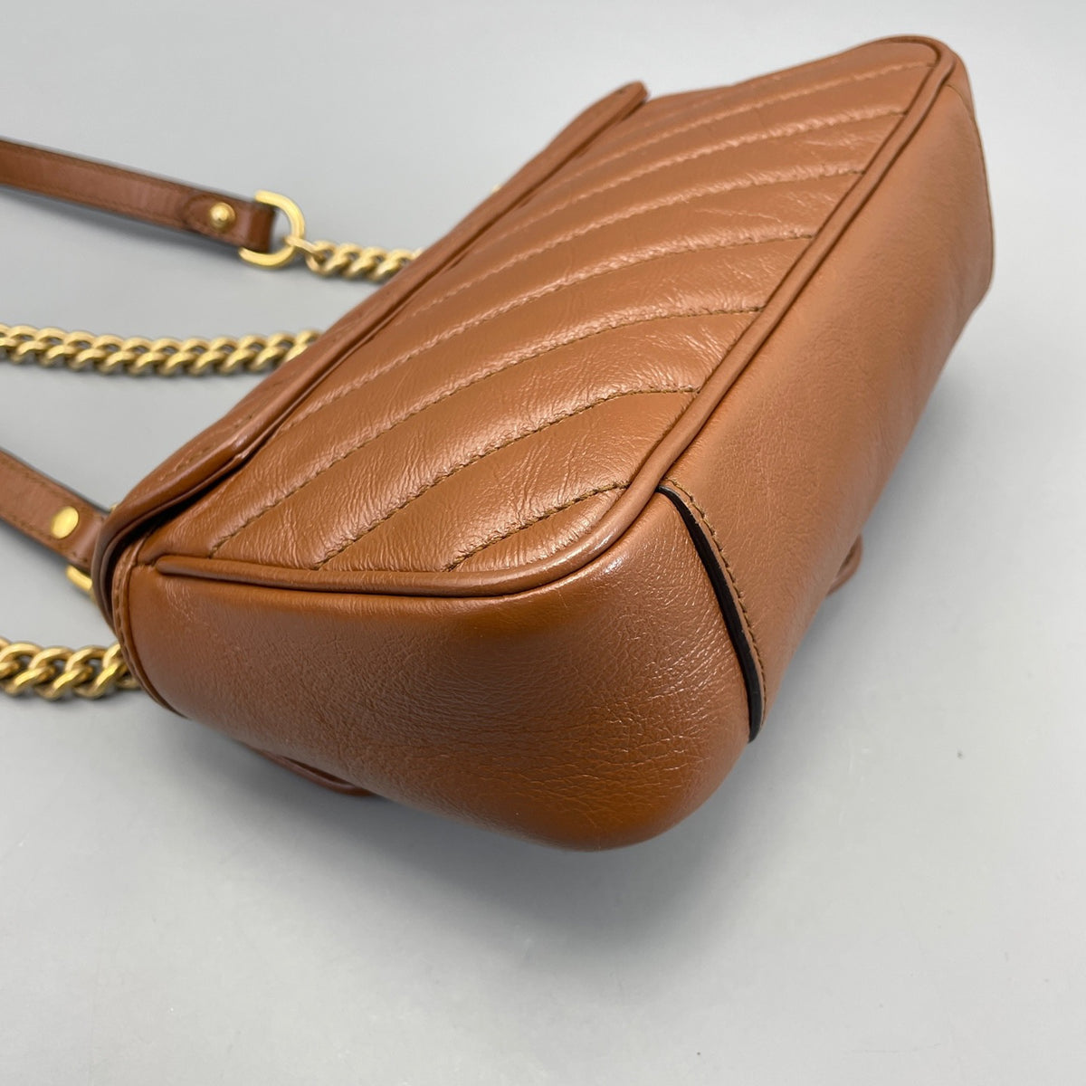 Gucci - Marmont 22 - Leather - Brown - (mini)
