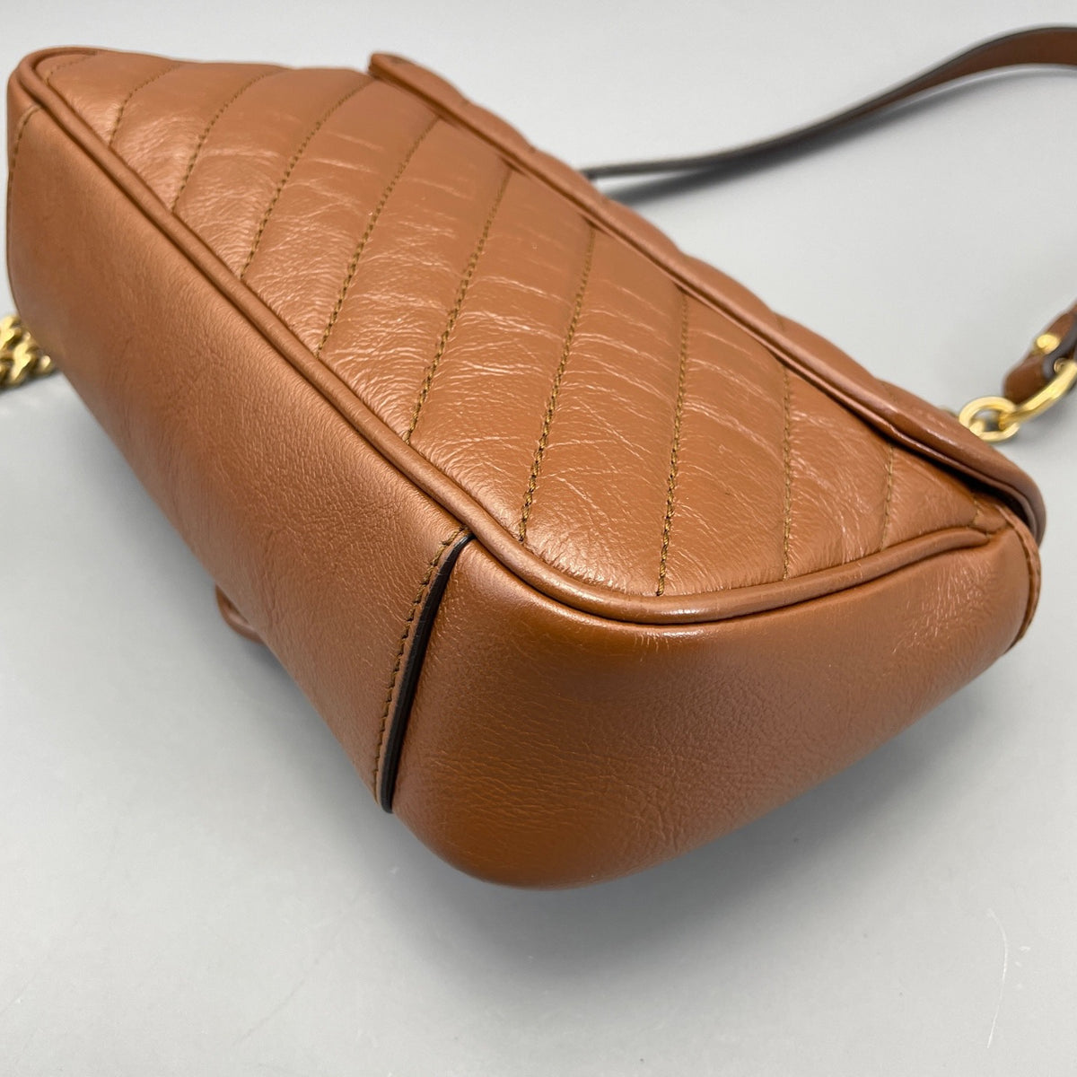 Gucci - Marmont 22 - Leather - Brown - (mini)
