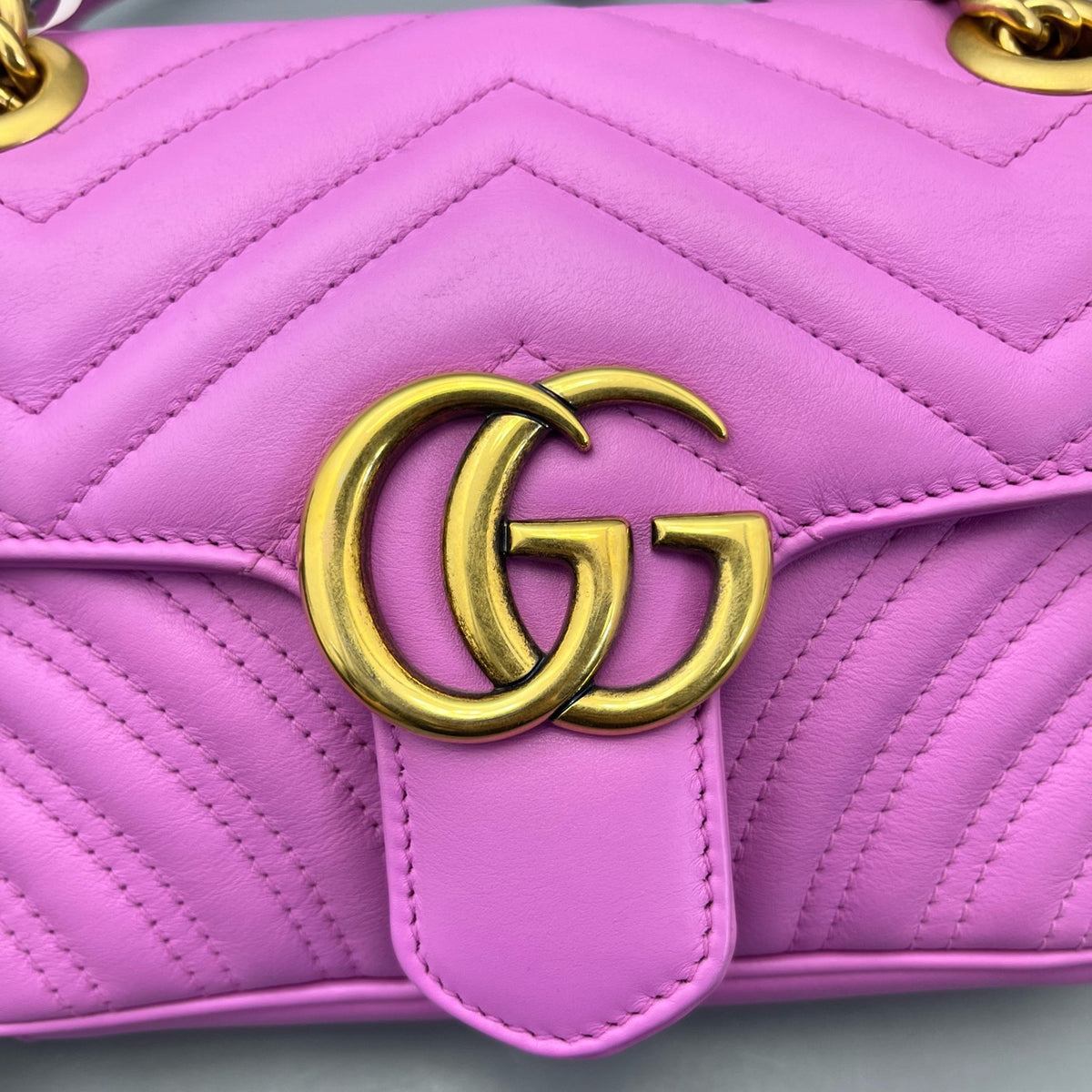 Gucci - Marmont 22 - Leather - Pink - (small)