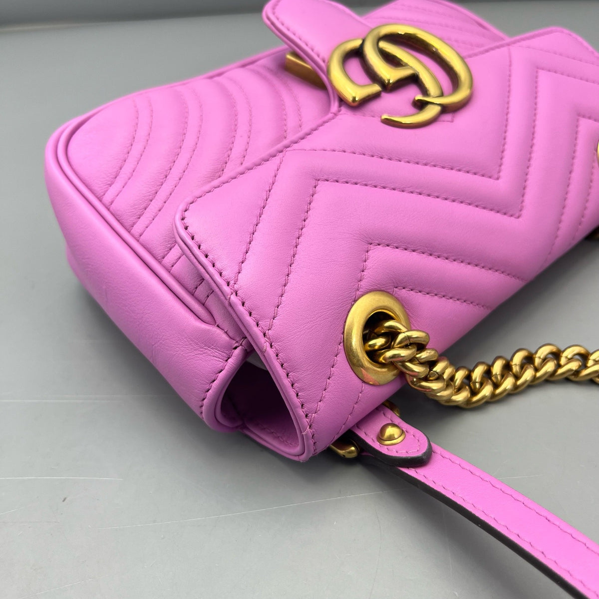 Gucci - Marmont 22 - Leather - Pink - (small)