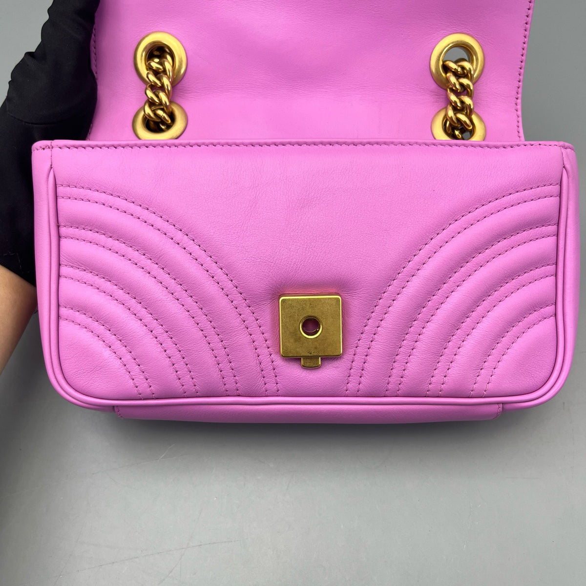Gucci - Marmont 22 - Leather - Pink - (small)
