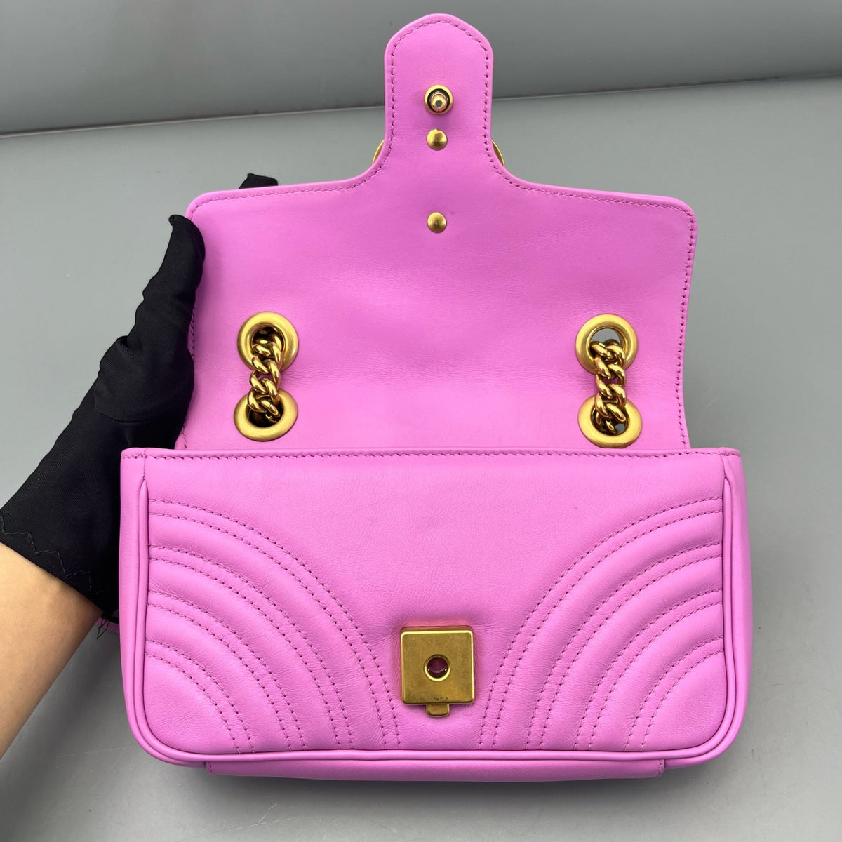 Gucci - Marmont 22 - Leather - Pink - (small)