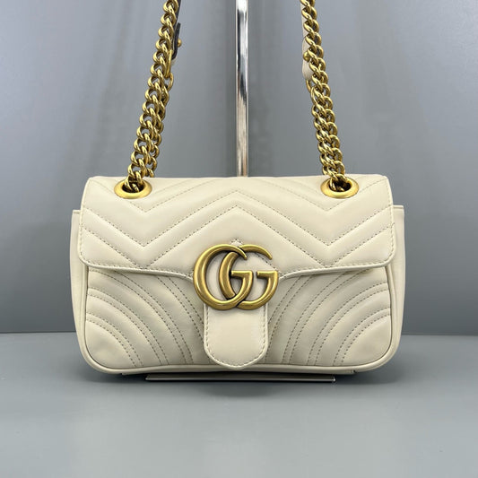 Gucci - Marmont 22 - Leather - White - (mini)